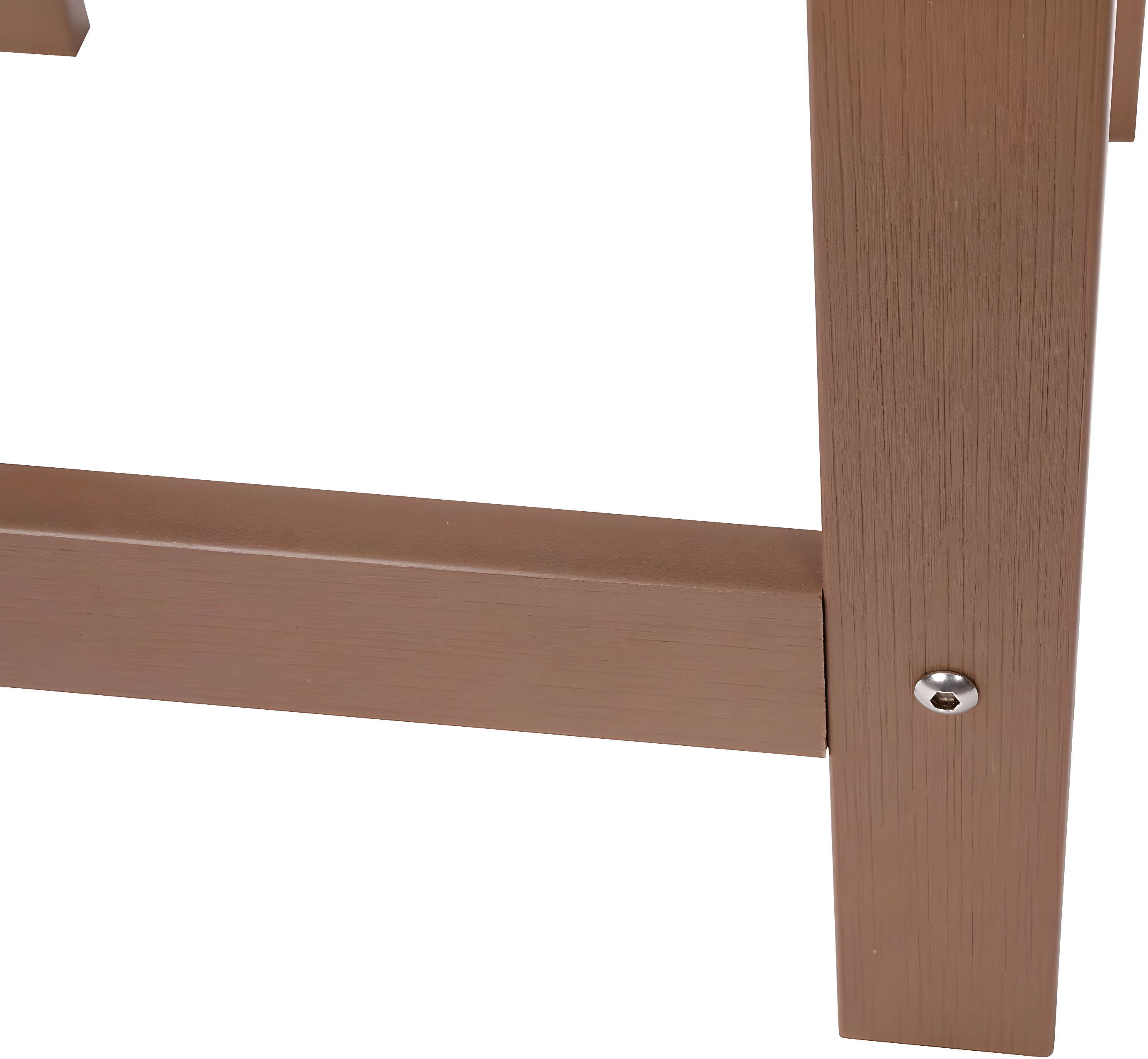 Flash Furniture Charlestown All-Weather Poly Resin Wood Adirondack Side Table in Natural Cedar