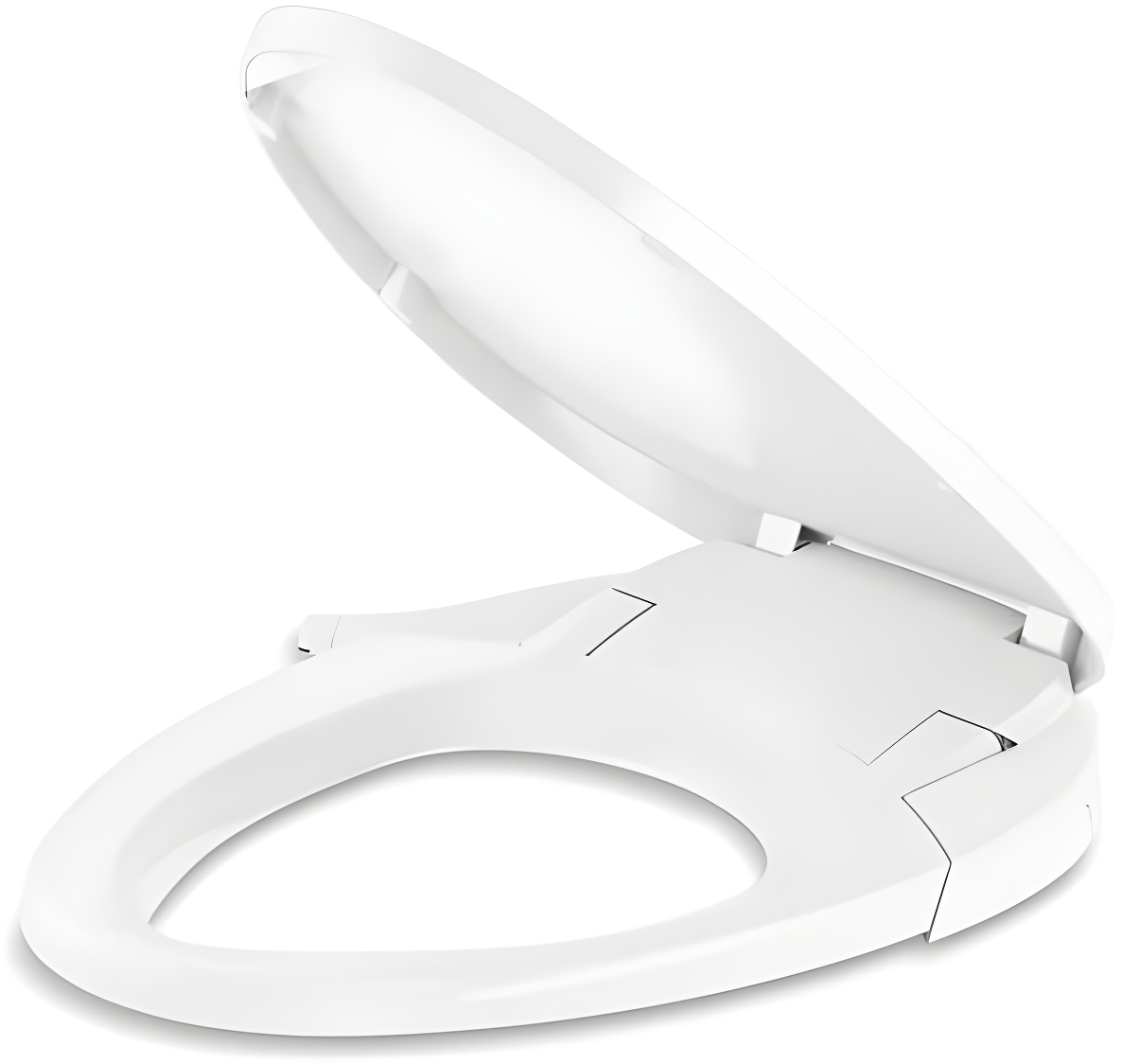 Purewash M300 Elongated Manual Bidet Toilet Seat, Non-Electric Bidet with Adjustable Bidet Sprayer