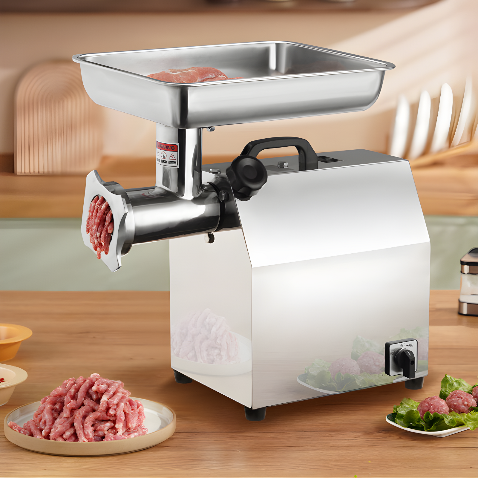 VEVOR Stainless Steel Electric Meat Grinder | Wayfair