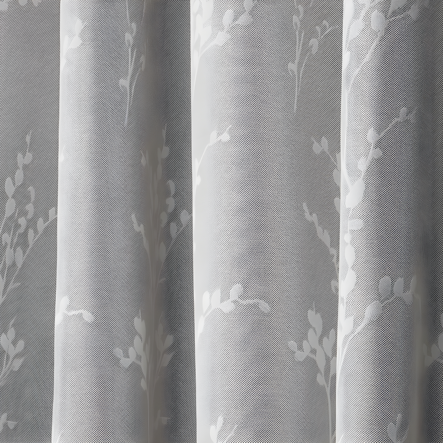 Nicole Miller Nicole Miller Turion Floral Room Darkening Blackout Grommet Top Curtain Panel Pair (Set of 2)
