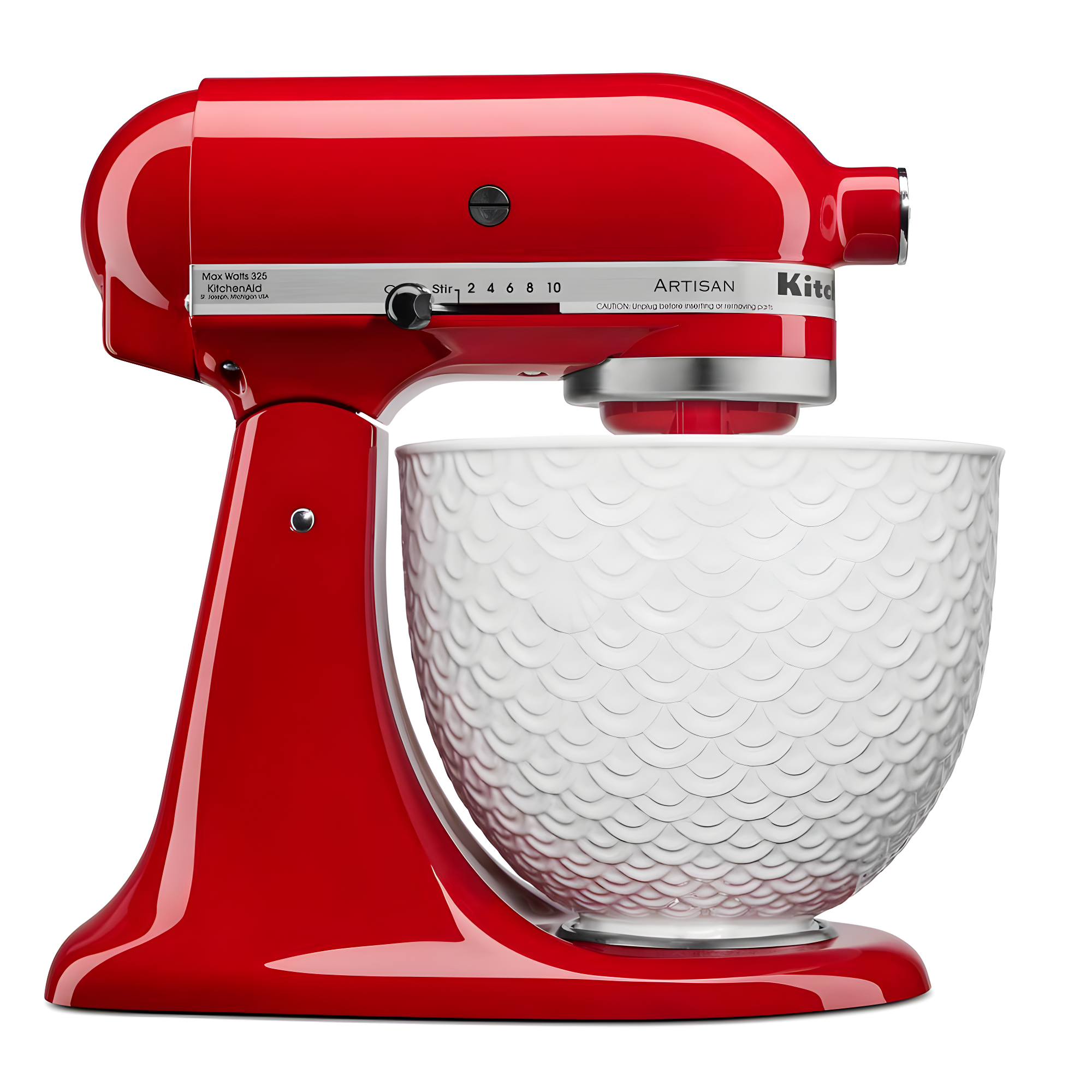 KitchenAid ® Stand Mixer Mermaid Lace White 5-Qt. Ceramic Mixing Bowl