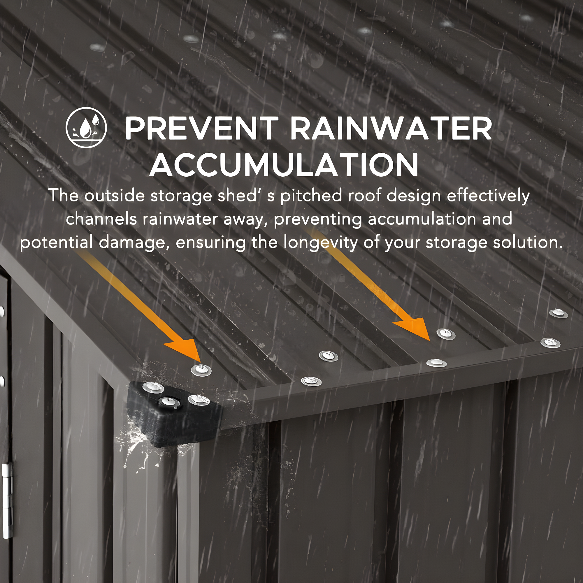 Sunjoy Sunjoy Outdoor Storage Shed 10 x 20 ft. Carport, Patio Metal Utility Large Storage Shed Garage with 2 Doors and 4 Vents, for Car, Truck, Bike, Garbage Can, Tool, Lawnmower