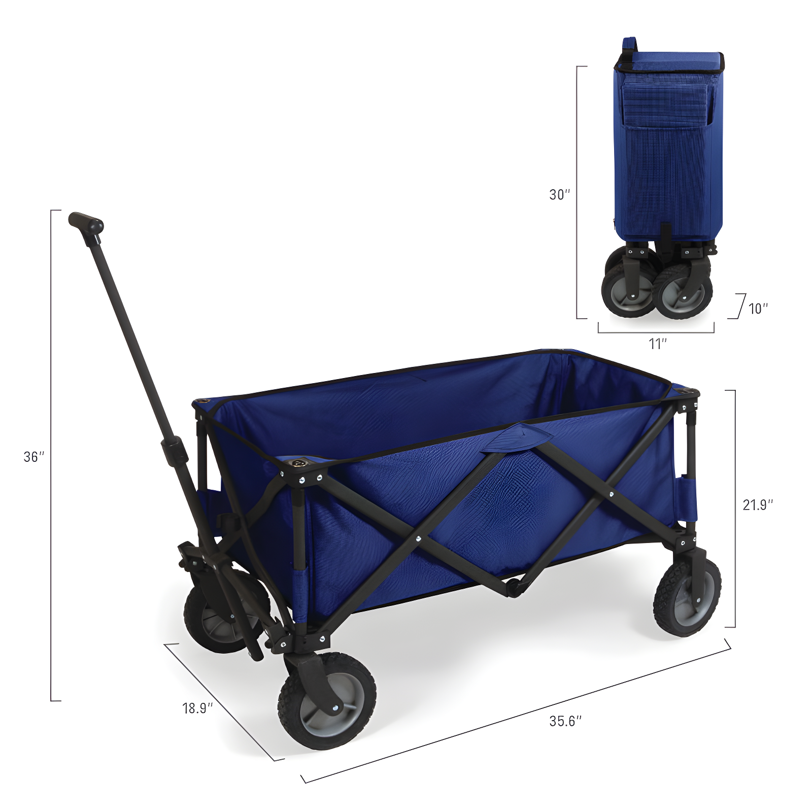 Adventure Wagon Folding Wagon - Wagon Cart - Sport Utility Wagon - Beach Wagon Collapsible