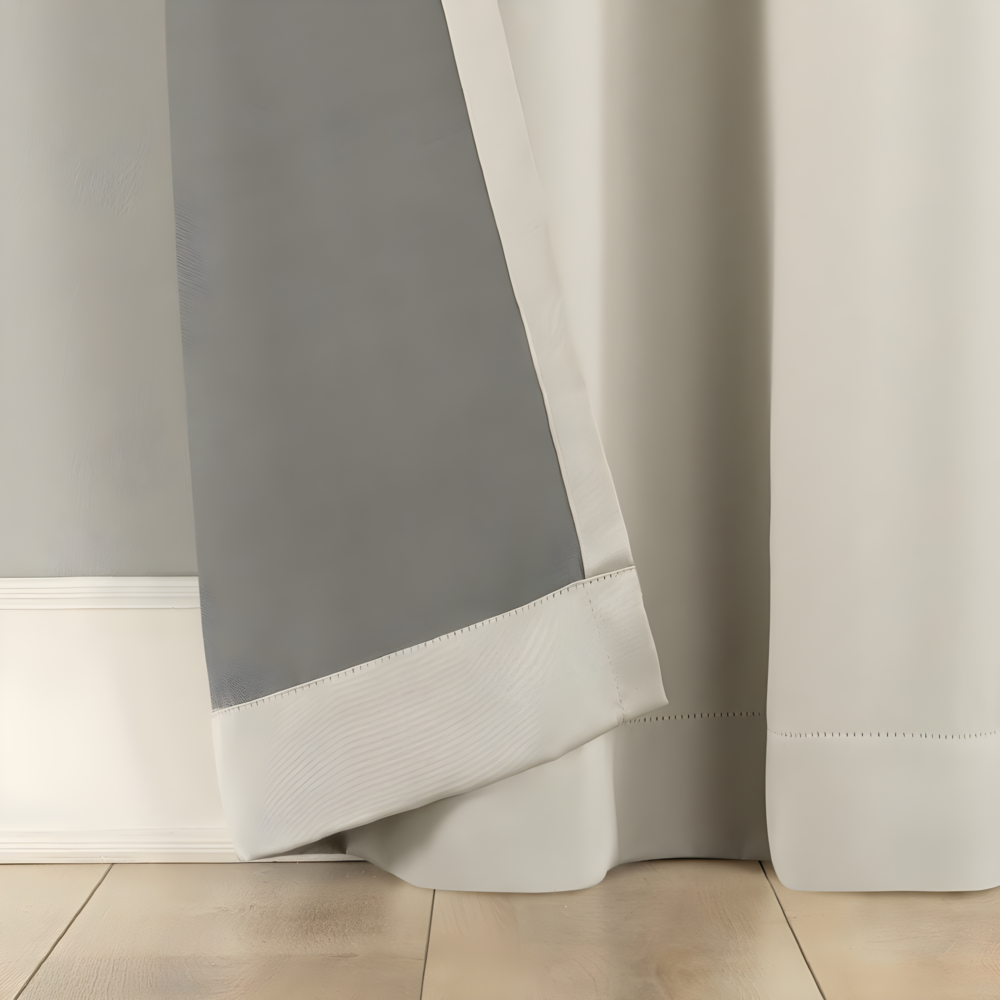 2pc 54"x63" No. 918 Room Darkening Brandon Magnetic Closure Grommet Curtain Panel Pair Cream: Energy Efficient, Noise Reduction
