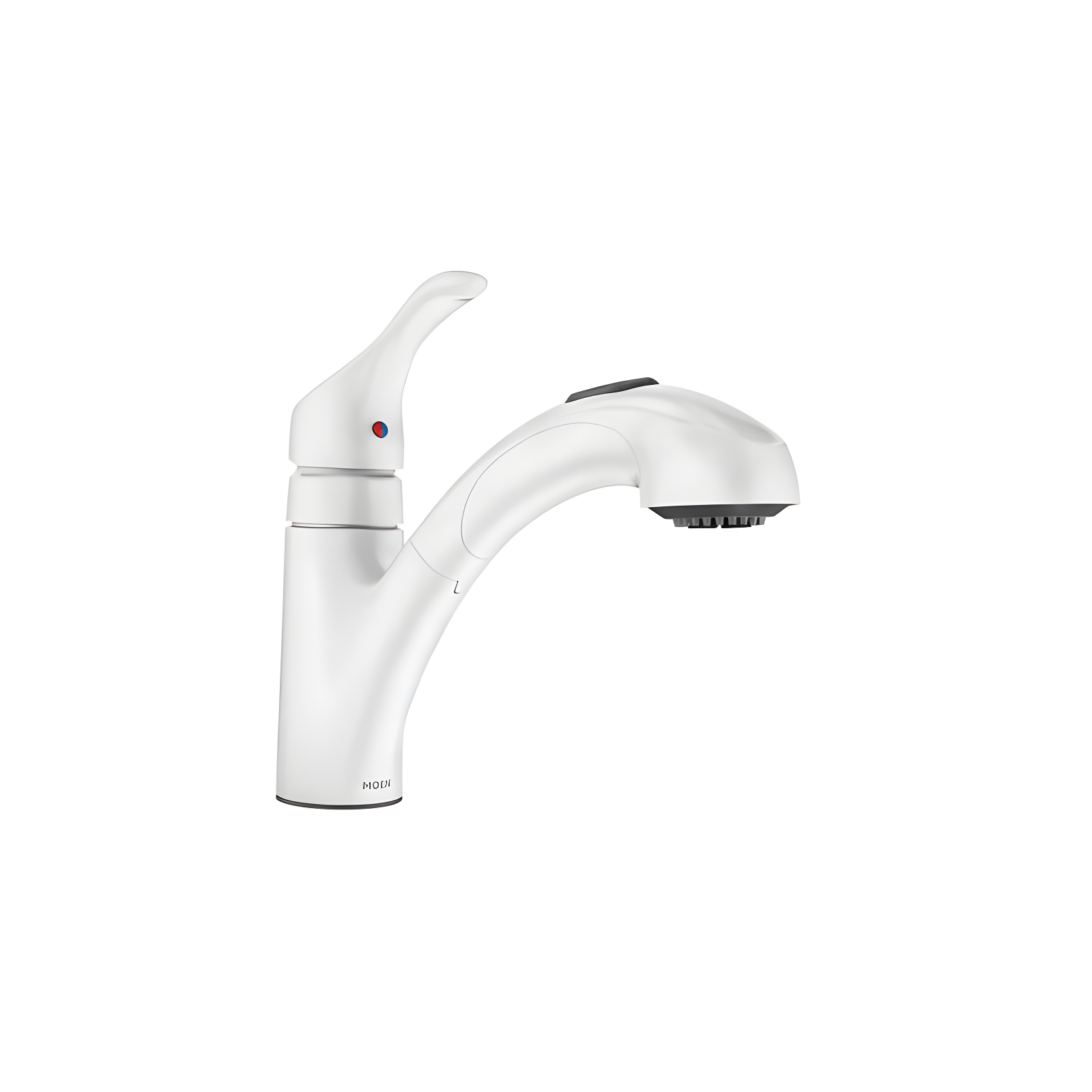 MOEN Renzo Spot Resist Stainless 9 in. H Pull Out Sprayer Kitchen Faucet with 360° Spout Swivel and PowerClean