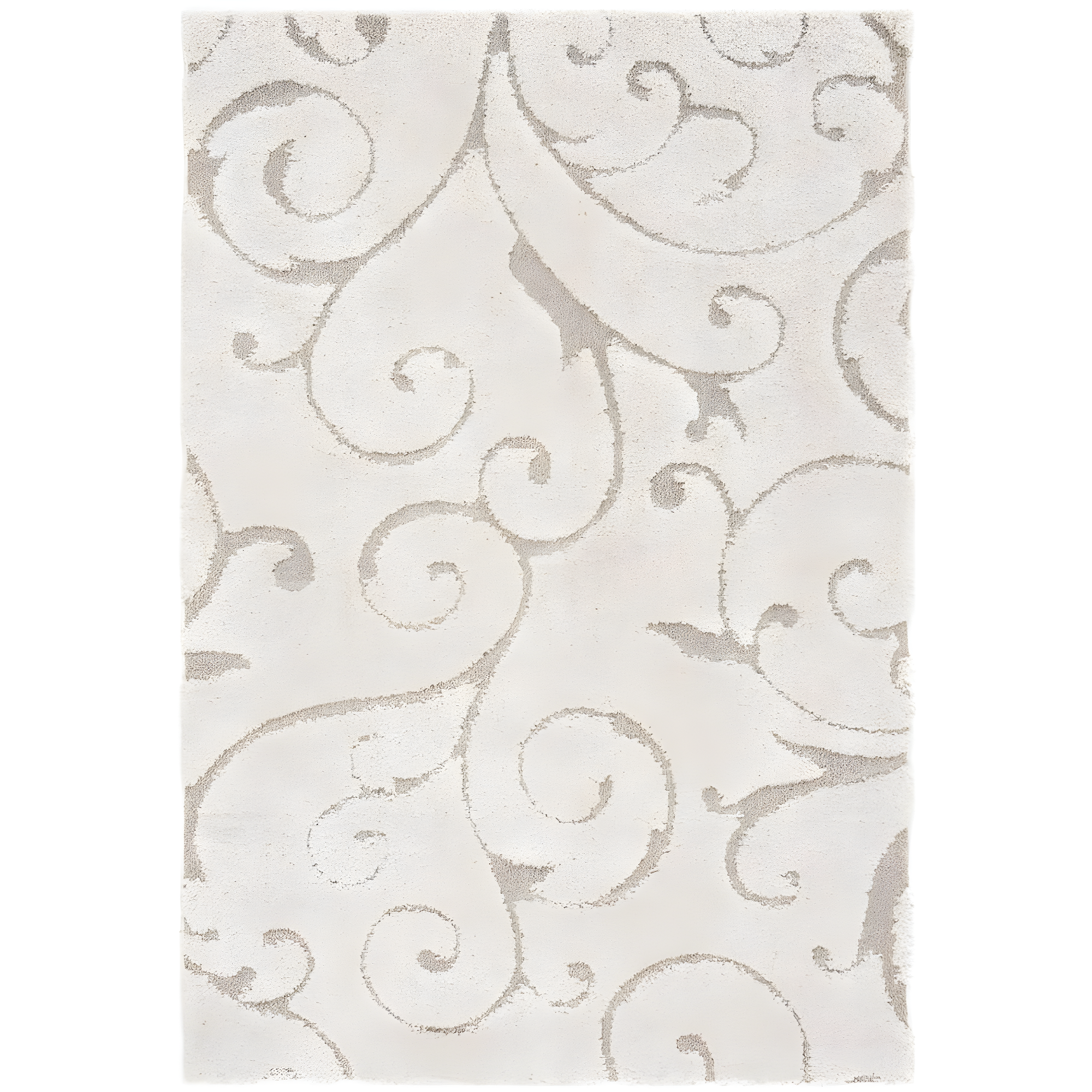 Florida Shag SG455 Power Loomed Indoor Area Rug - Cream/Beige - 4'x6' - Safavieh.