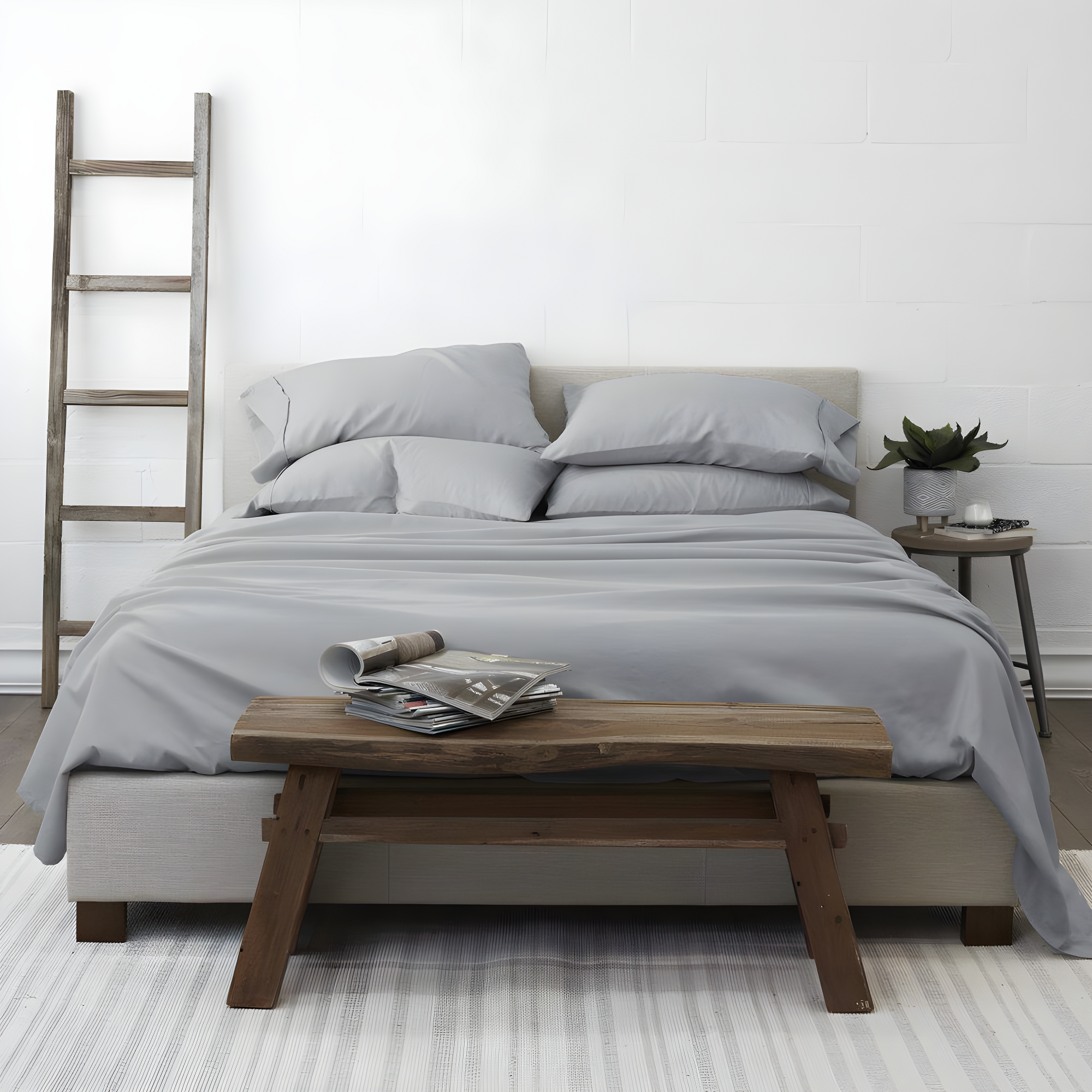 Light Gray Twin XL Ultra Soft 4-Piece Microfiber Sheet Set
