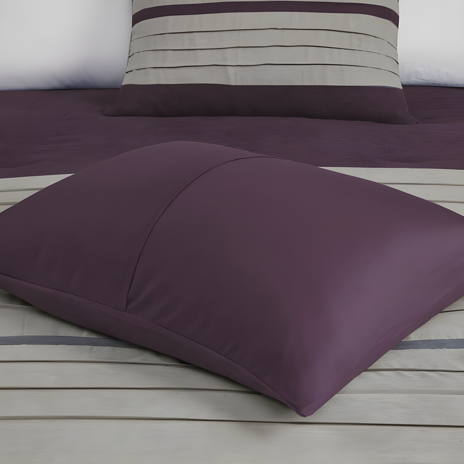 Palmer 7 PC Pieced Faux Suede Comforter Set