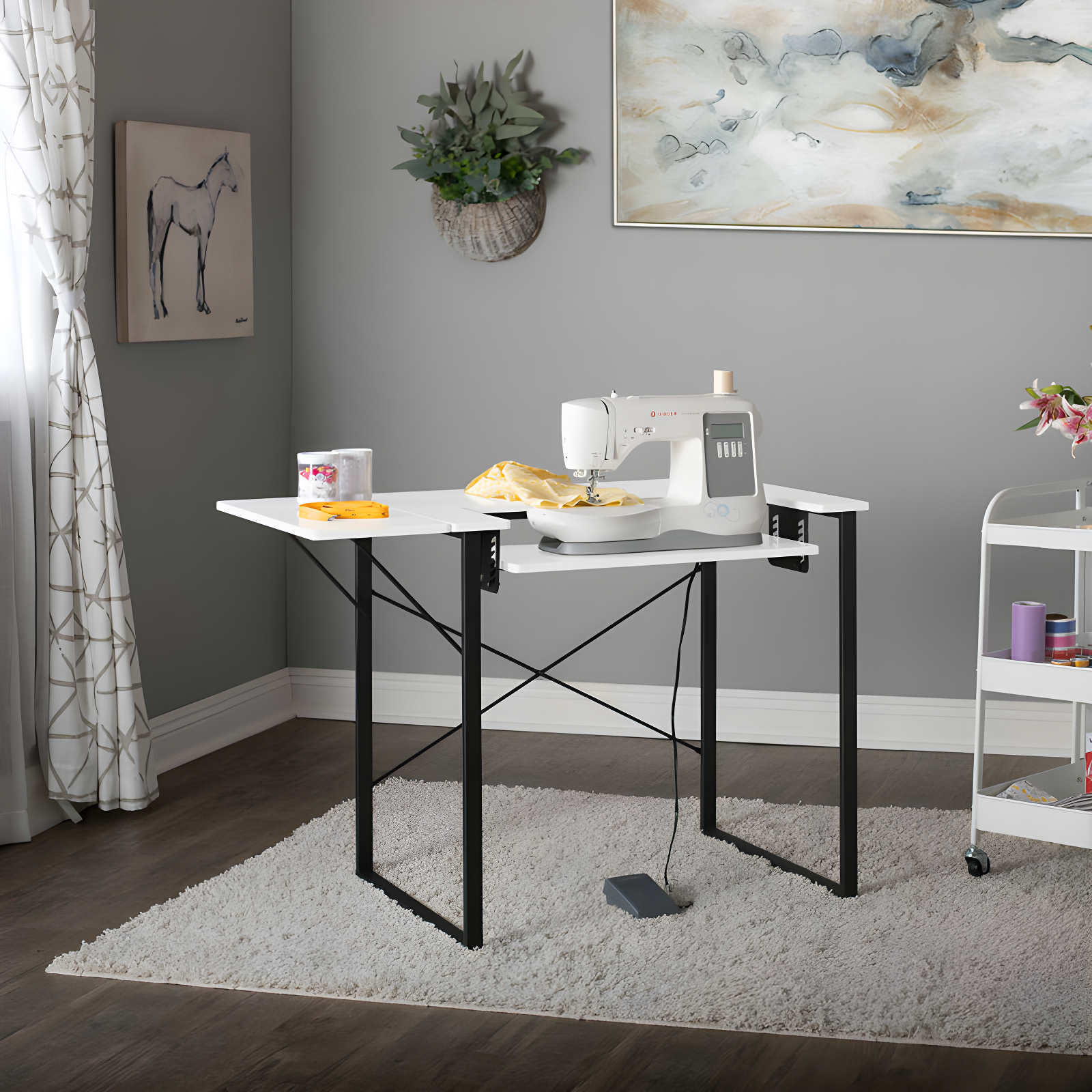 41'' x 23'' Sewing Table with Sewing Machine Platform