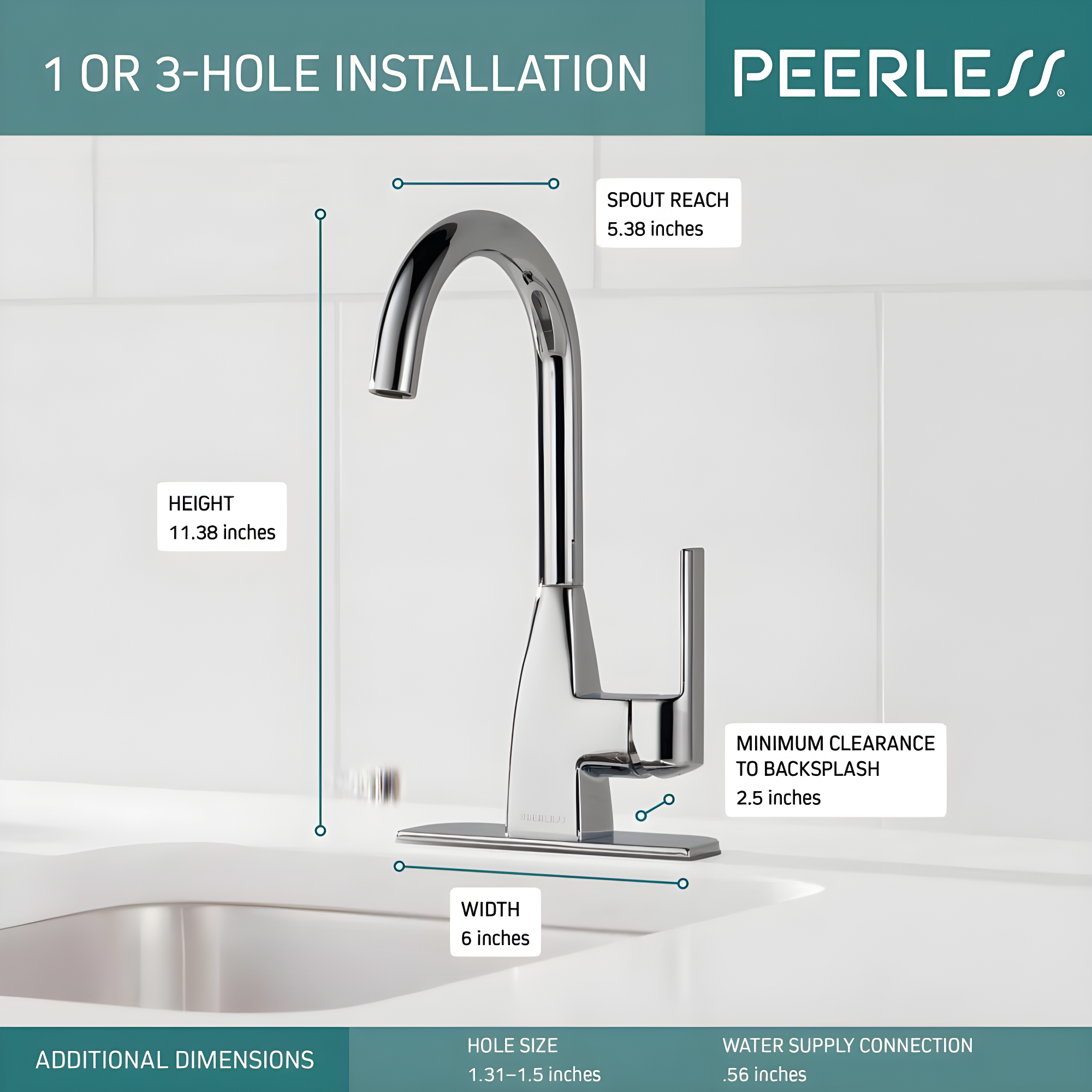 Peerless Faucets Xander Kitchen Faucet