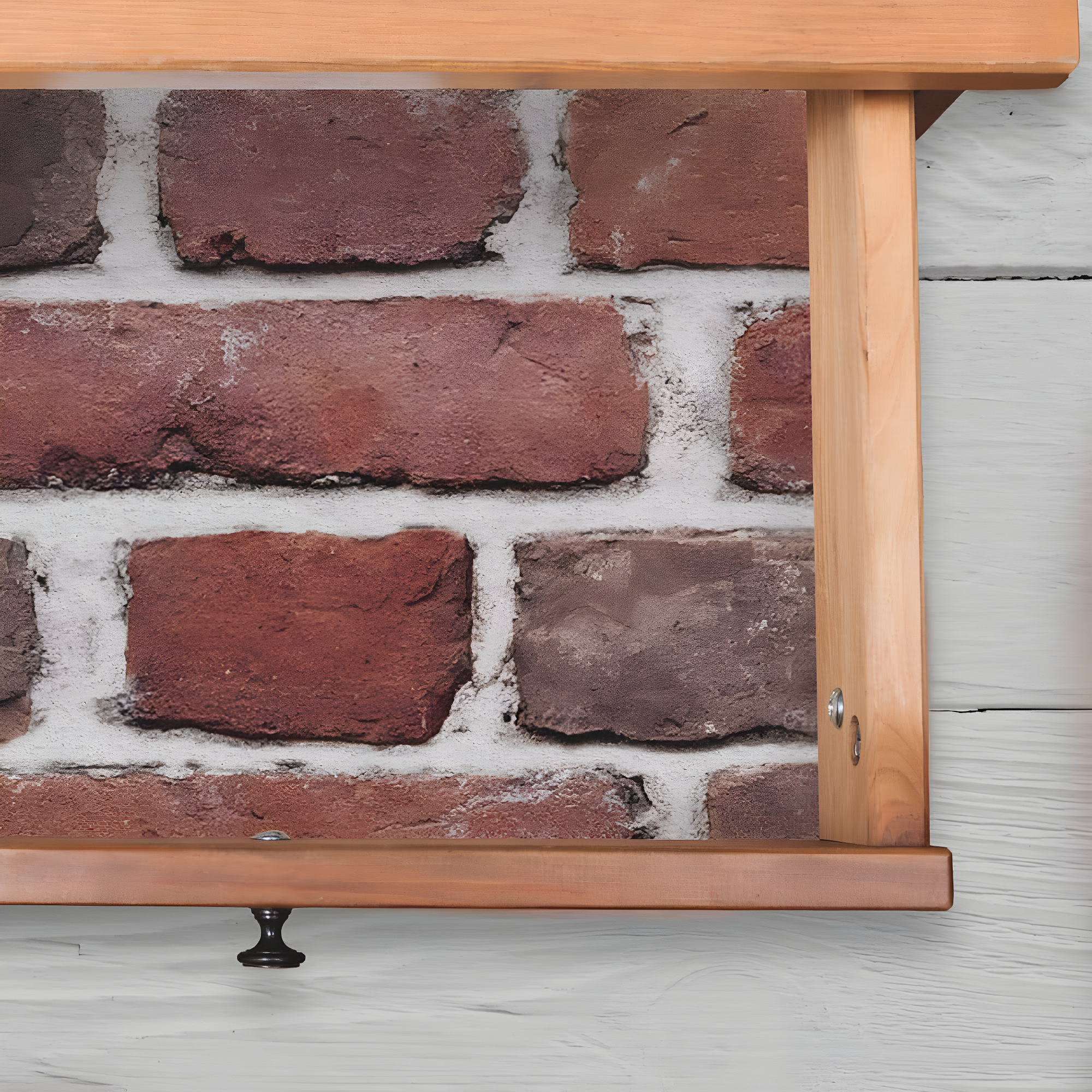 Brick Peel and Stick Giant Wall Decal Red - RoomMates: Vinyl Self-Adhesive Modern Decor, 24pc