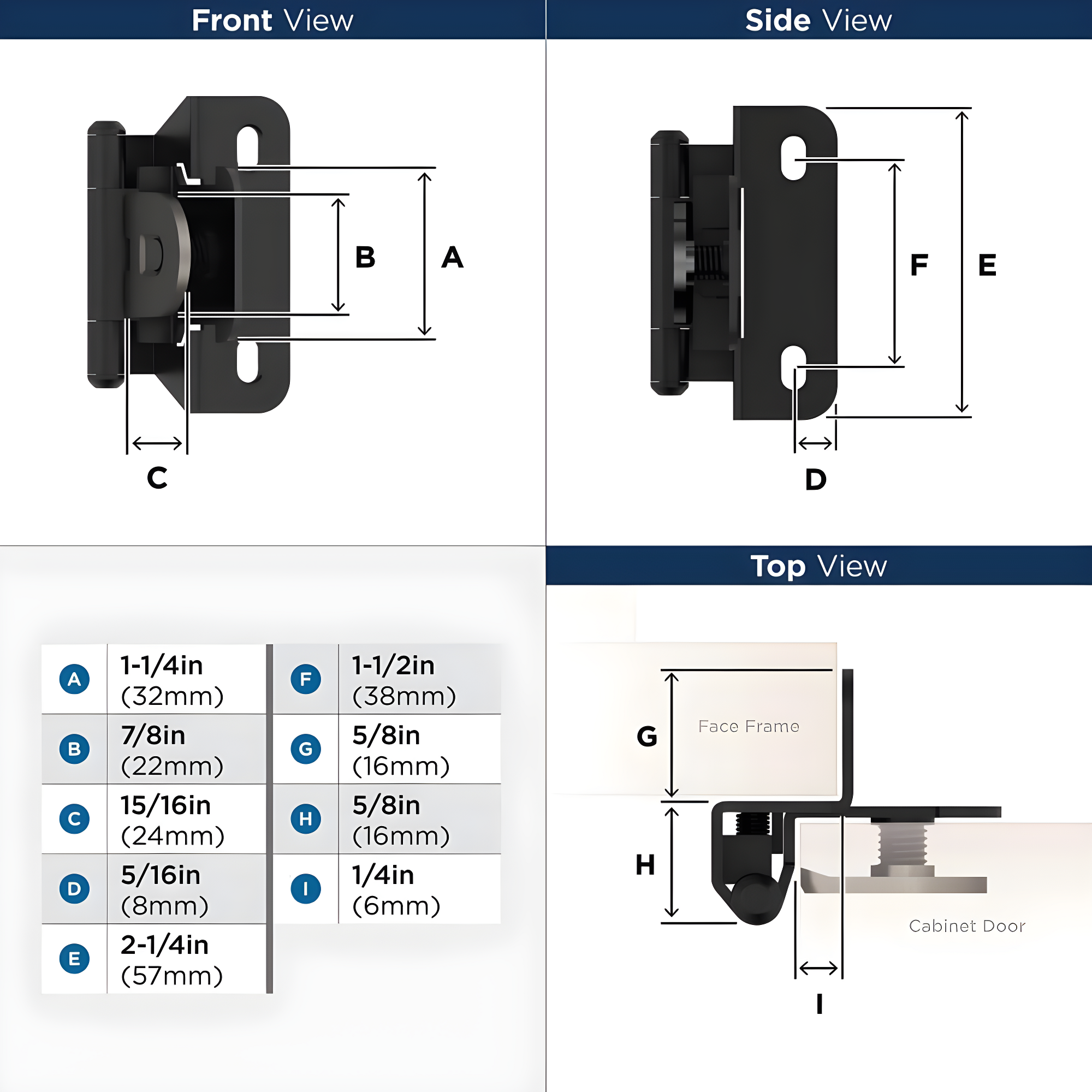 2" Wrap Hinge