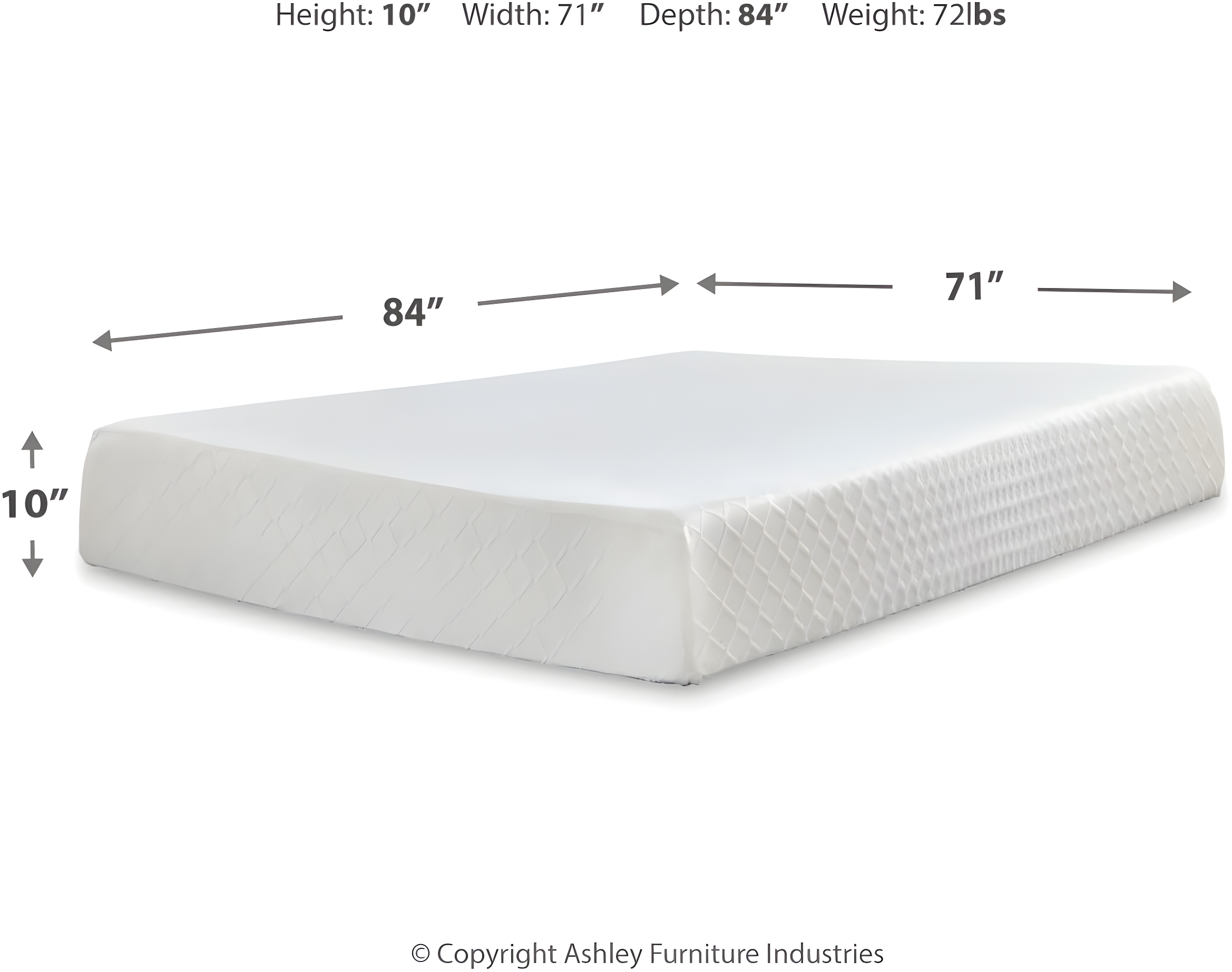 Chime 10" Firm Memory Foam Mattress