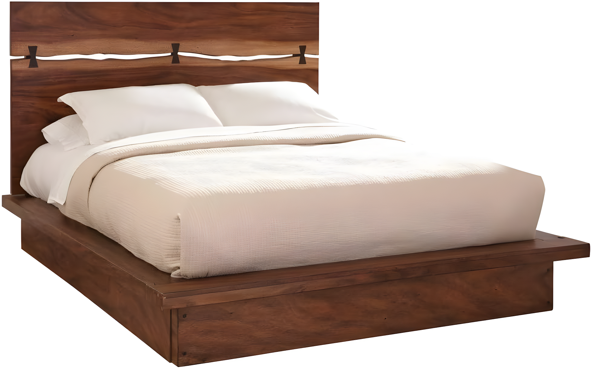 Winslow Queen Bed Smokey Walnut and Coffee Bean