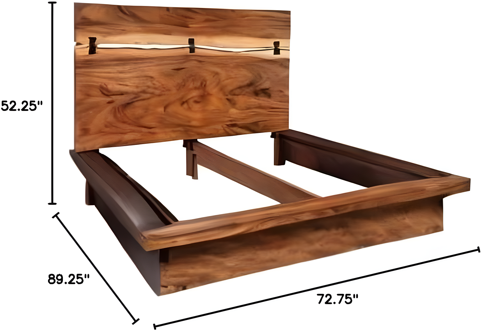 Winslow Queen Bed Smokey Walnut and Coffee Bean