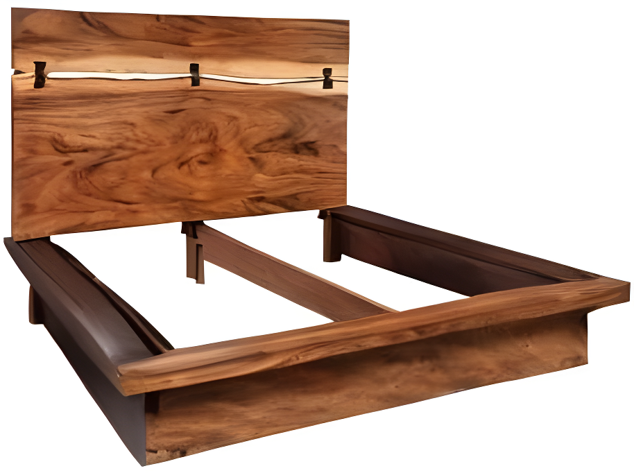 Winslow Queen Bed Smokey Walnut and Coffee Bean