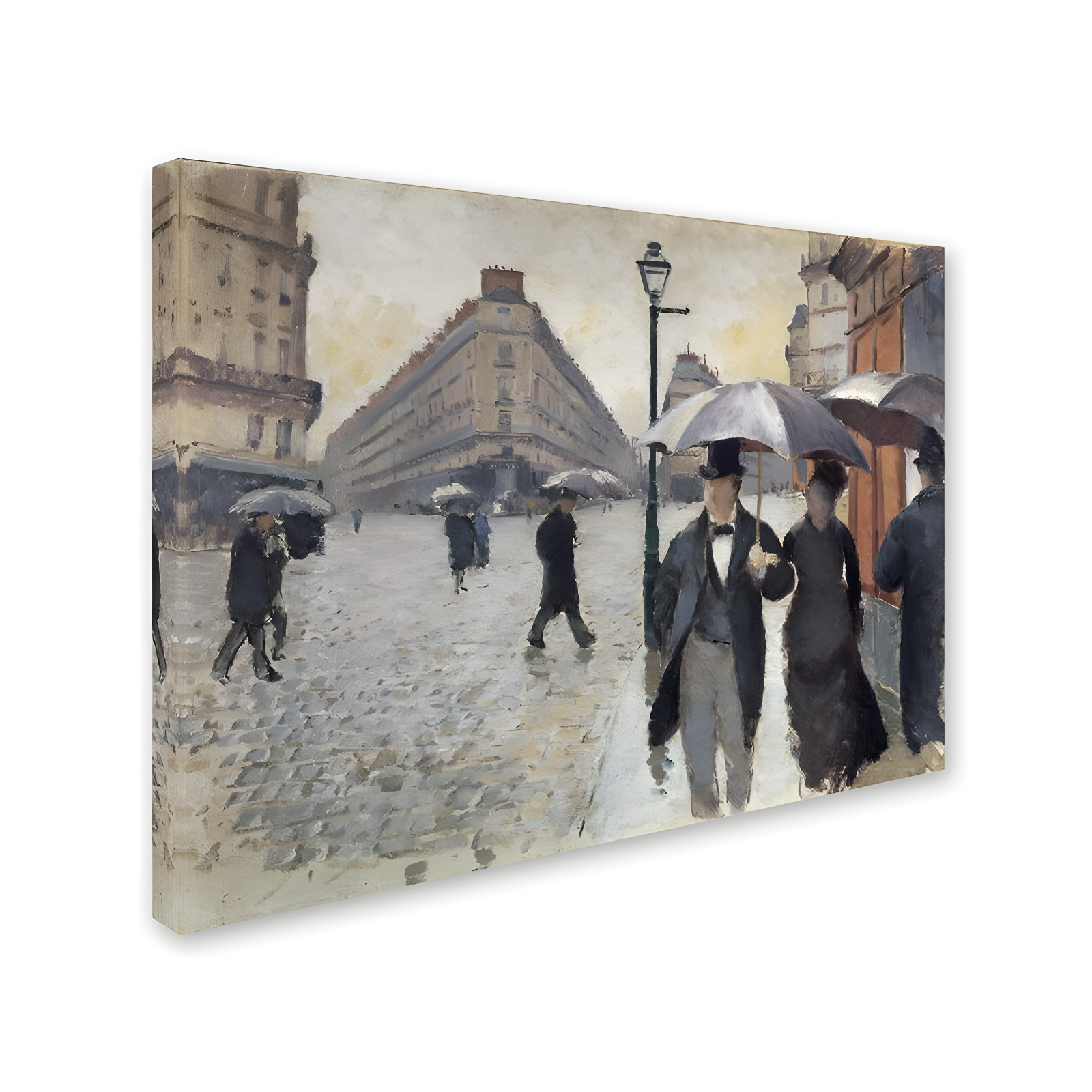 Trademark Fine Art " Rainy Day In Paris " by Gustave Caillebotte
