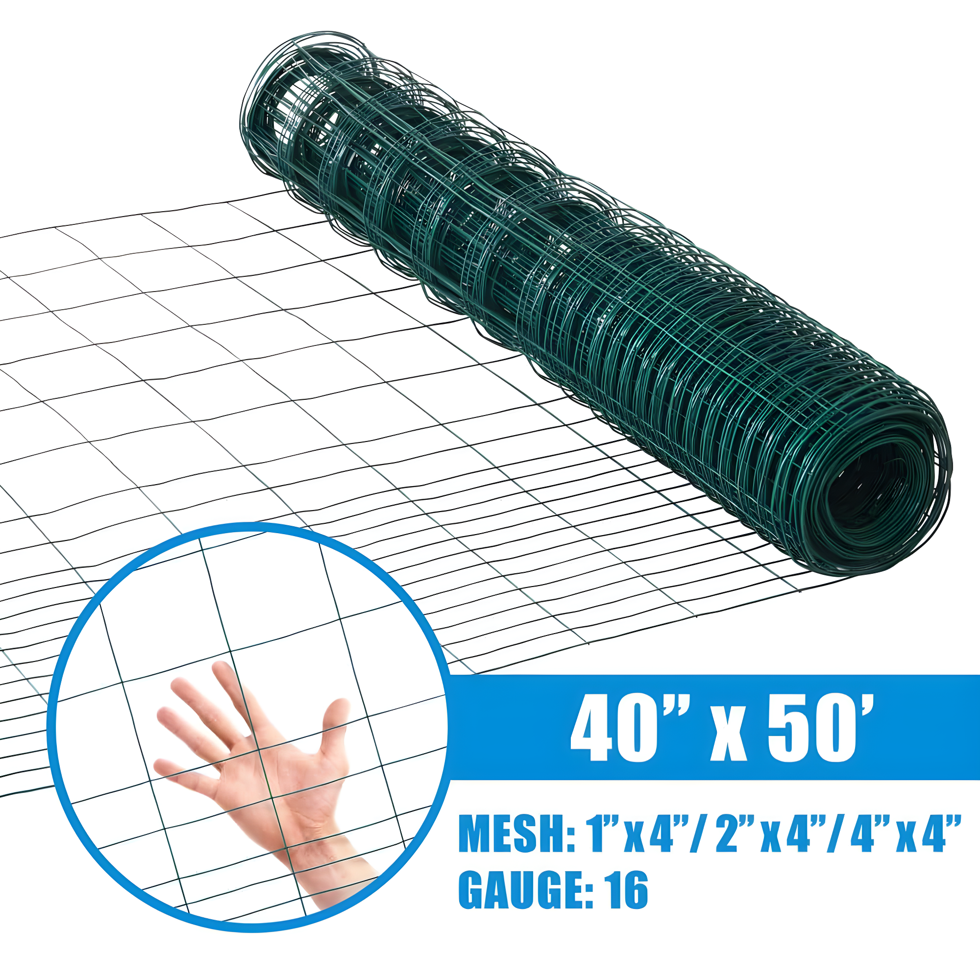 Fencer Wire Fencer Wire Vinyl Coated 16 Gauge Rabbit Guard Fence, Poultry Outdoor Fencing Barrier Wire Roll
