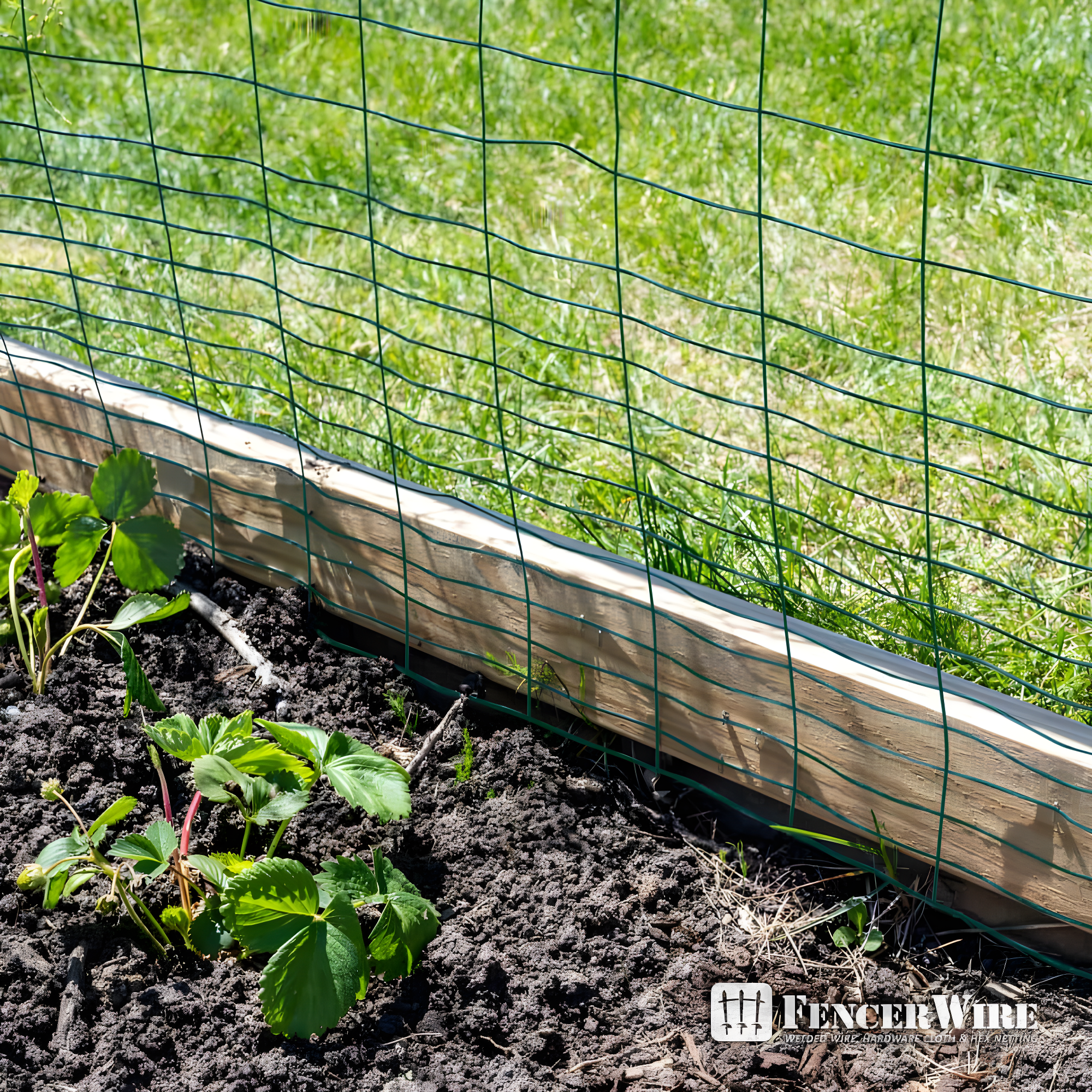 Fencer Wire Fencer Wire Vinyl Coated 16 Gauge Rabbit Guard Fence, Poultry Outdoor Fencing Barrier Wire Roll