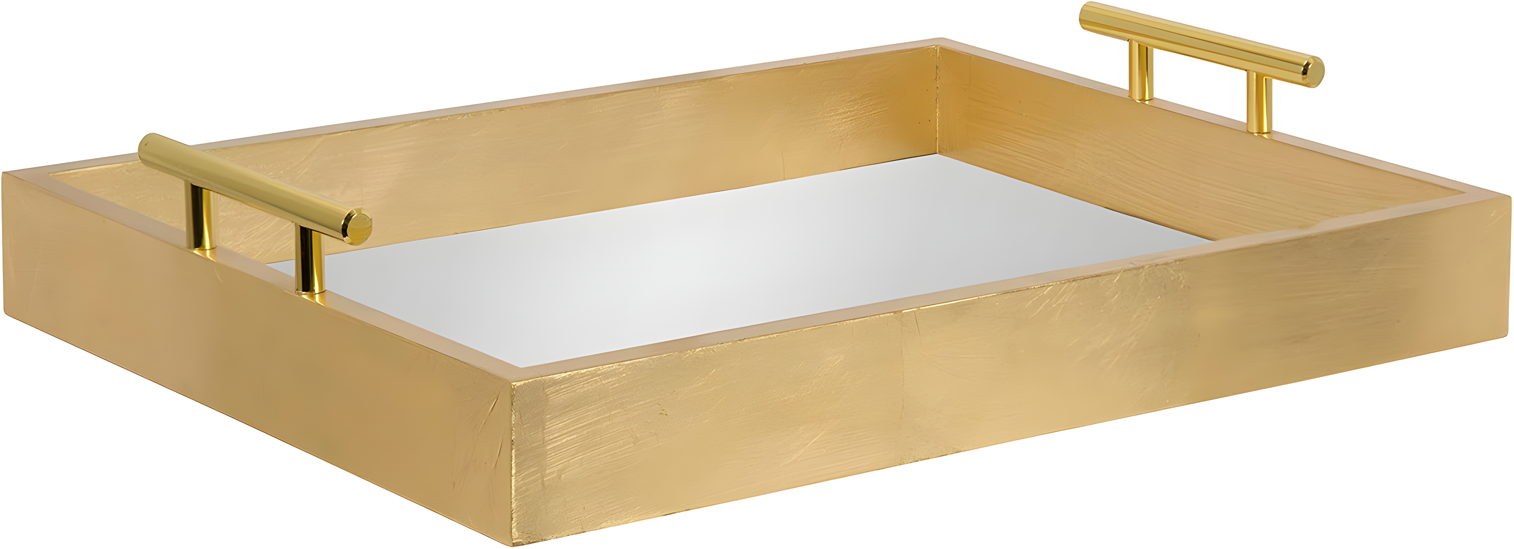 Kate and Laurel Lipton Tray, 16.5x12.25, Gold