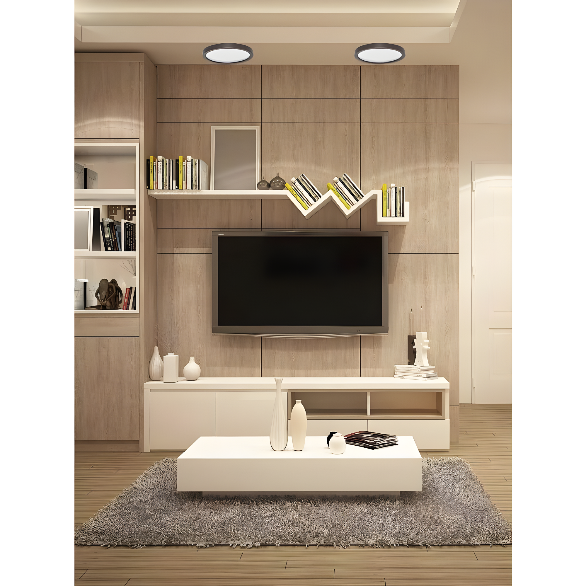 Amax Lighitng, Inc. Amax Lighting LED Edge lit light 15W in White Finish Bronze