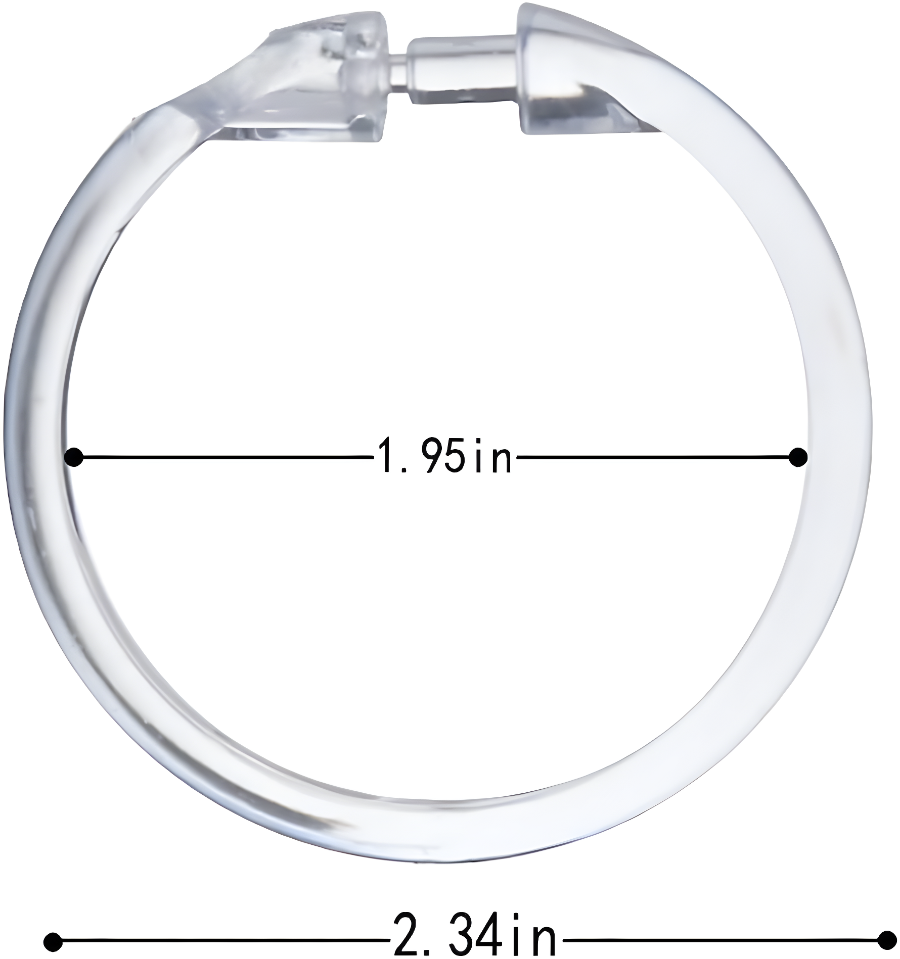 Evideco Solid Plastic Shower Curtain Hooks Rings & Reviews | Wayfair