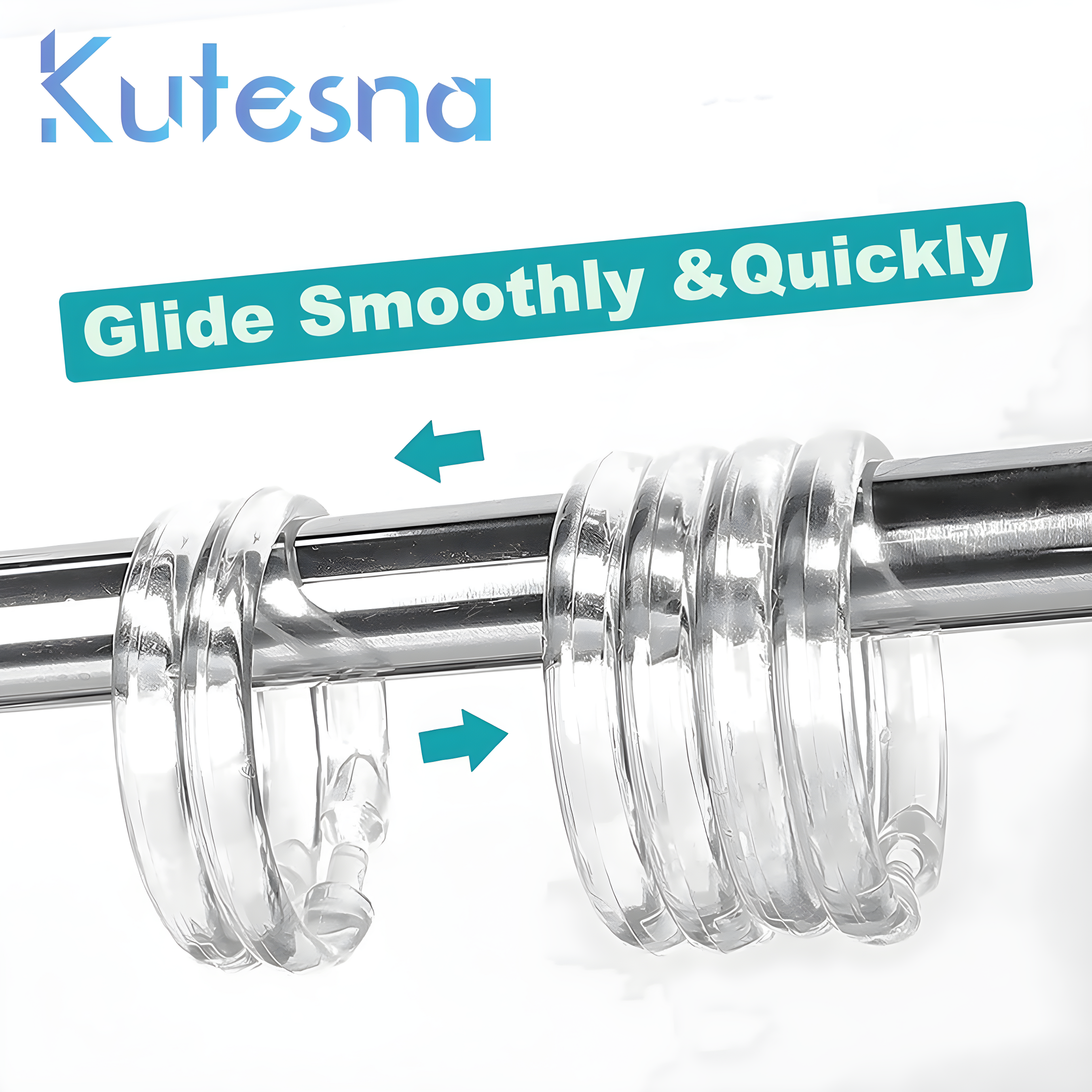 Evideco Solid Plastic Shower Curtain Hooks Rings & Reviews | Wayfair