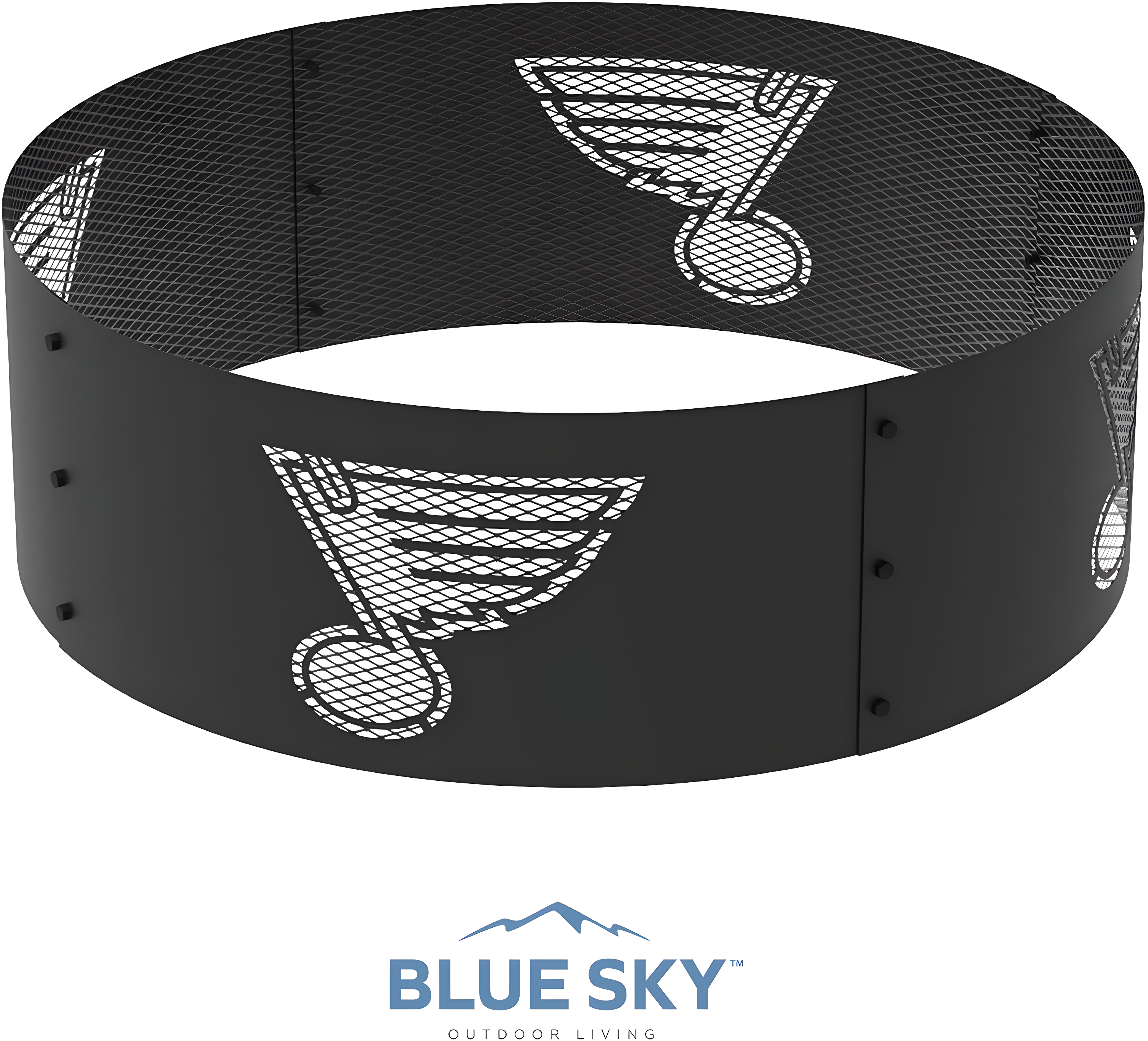 Blue Sky Outdoor Living NHL Steel Wood Burning Fire Ring