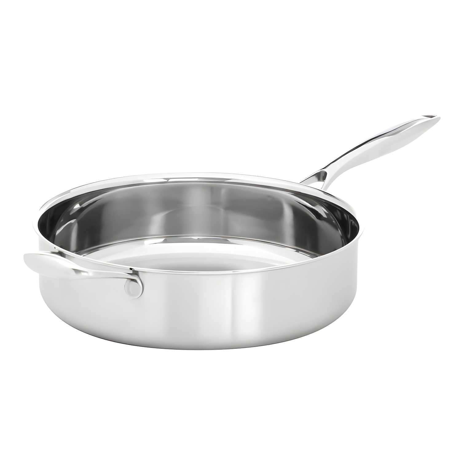 4.5 Quarts Non-Stick Stainless Steel Saute Pan with Lid