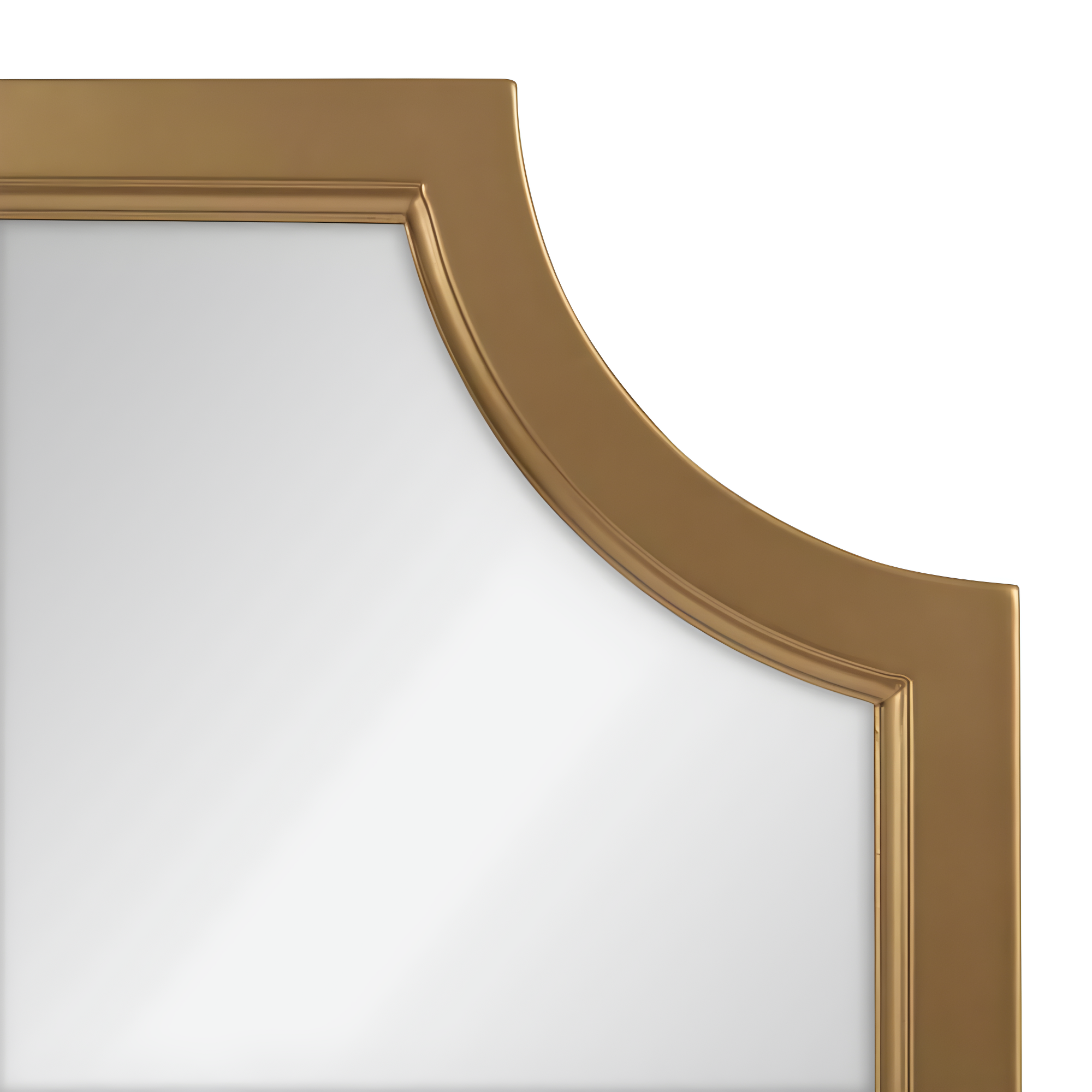 24" x 36" Hogan Framed Scallop Wall Mirror Gold - Kate and Laurel