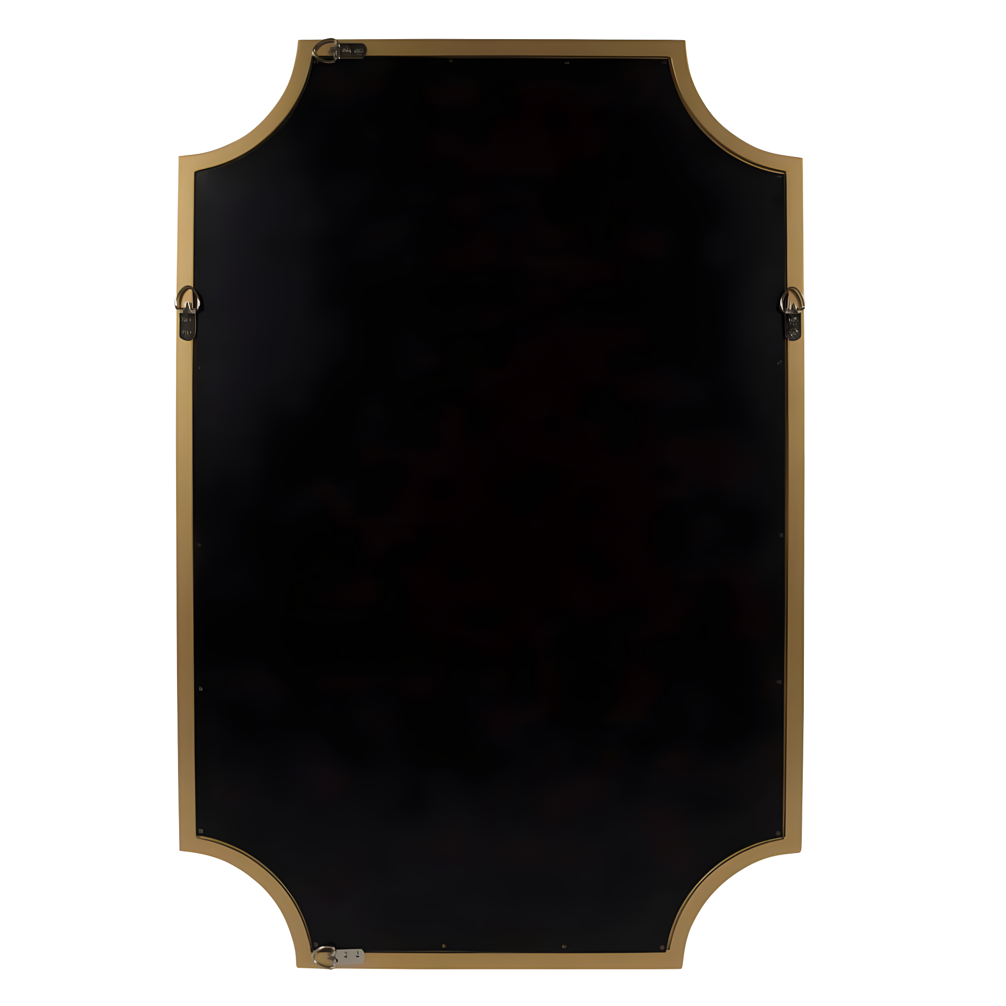 24" x 36" Hogan Framed Scallop Wall Mirror Gold - Kate and Laurel