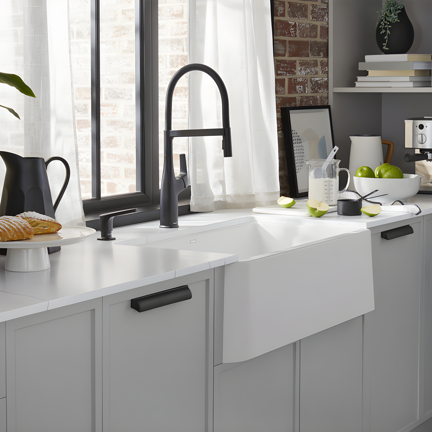 Ikon SILGRANIT 33" L x 19" W Farmhouse Sink