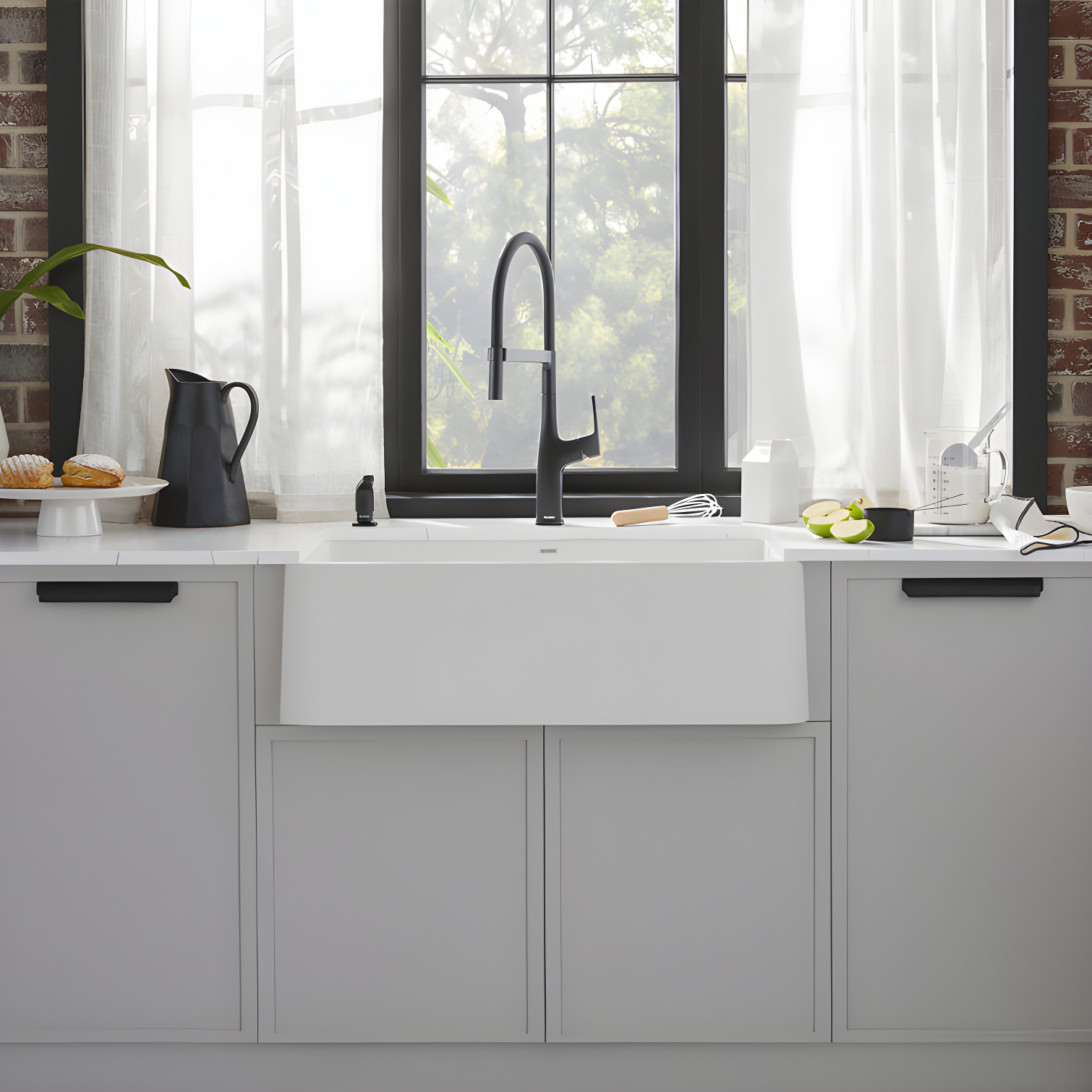 Ikon SILGRANIT 33" L x 19" W Farmhouse Sink