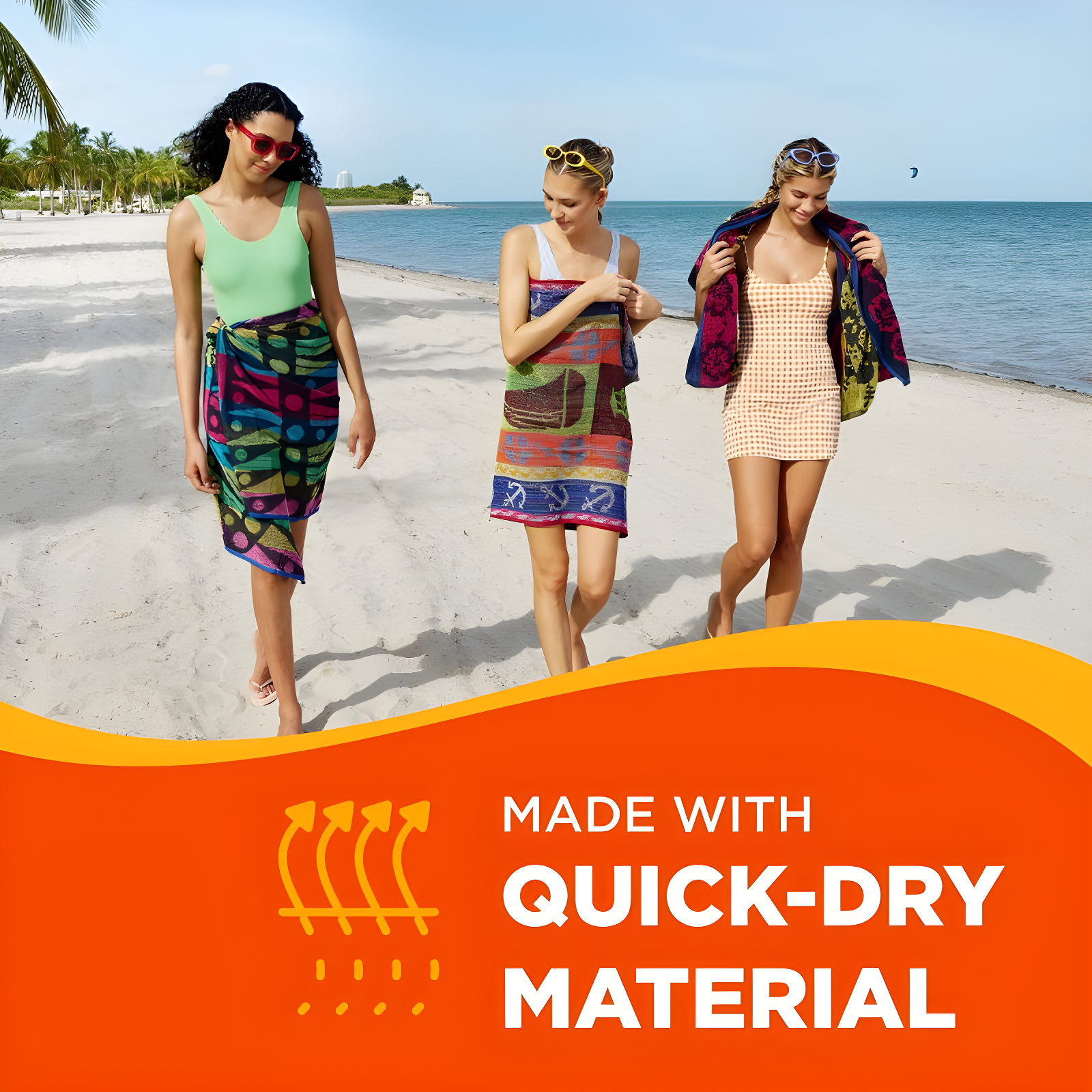 Ben Kaufman Terry Beach & Pool Towel - Oversized Beach Towel Bundle - Multipack with Assorted Colors - 30” x 60” - 6 Pack