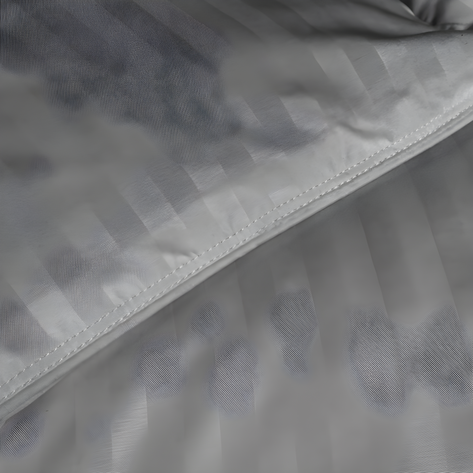 Superior Striped Reversible Box-Quilt Brushed Microfiber Medium Weight Down Alternative Comforter