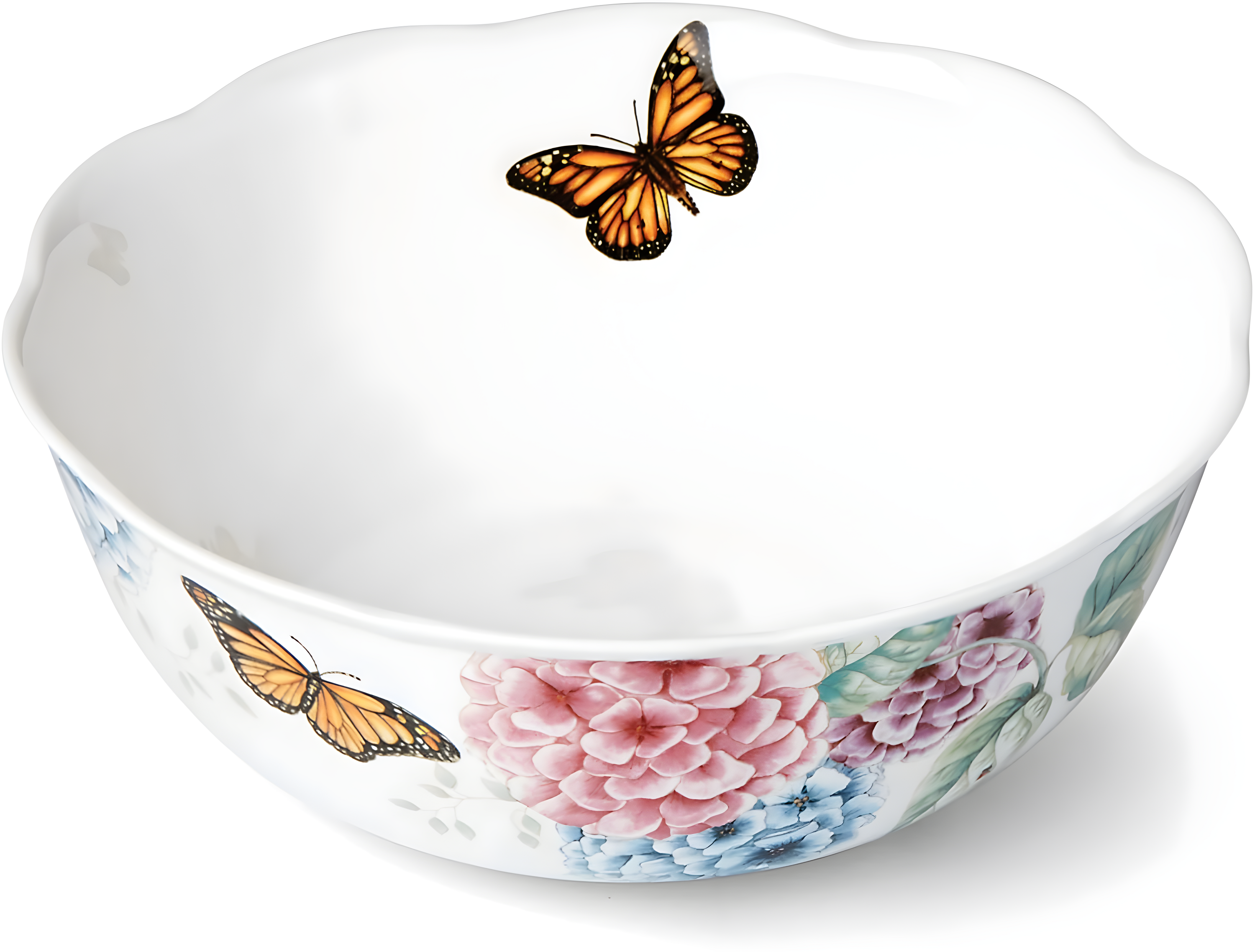 Lenox Lenox Butterfly Meadow Hydrangea Serving Bowl