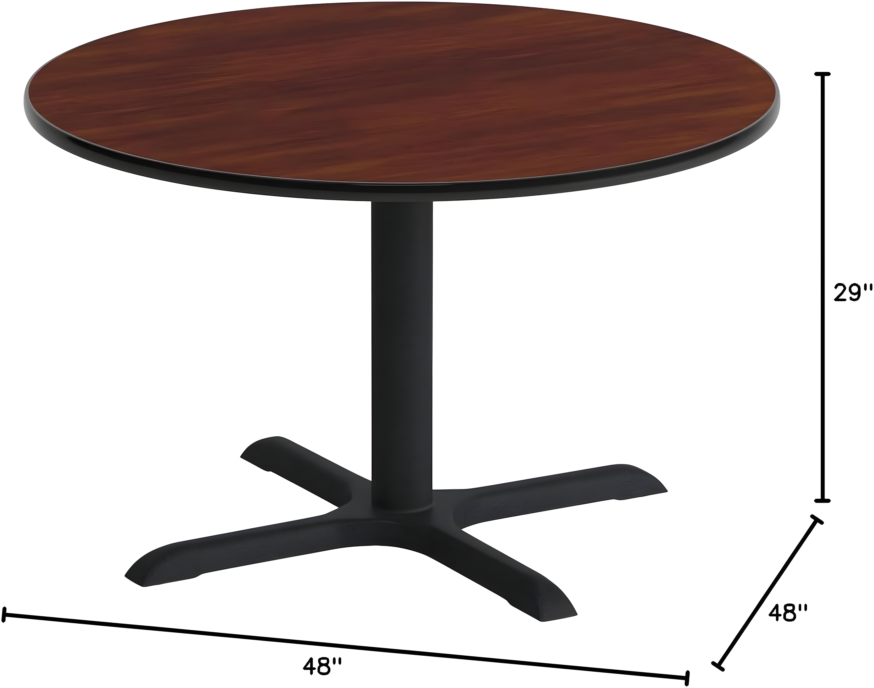 Cain Square X-Base Breakroom Table