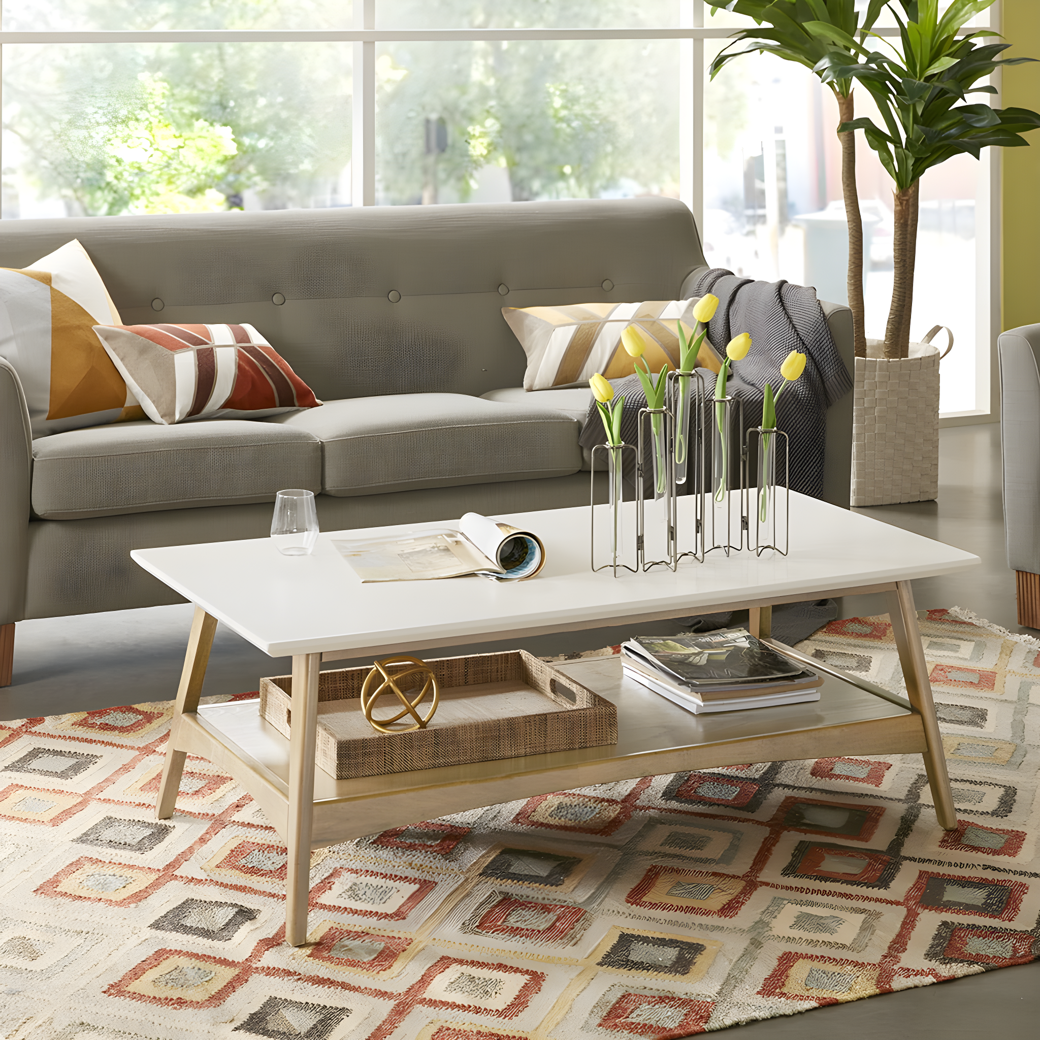 Parker 4 Legs Coffee Table with Storage