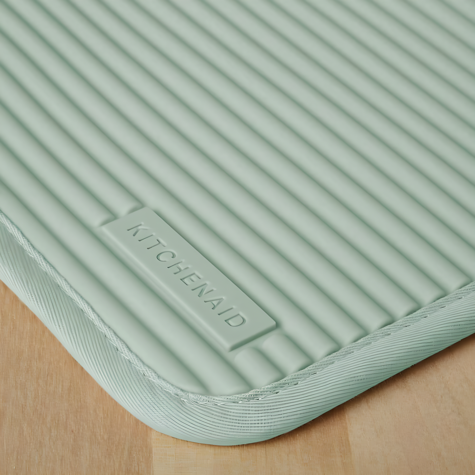 KitchenAid Pistachio Ribbed Soft Silicone Pot Holders, Set of 2