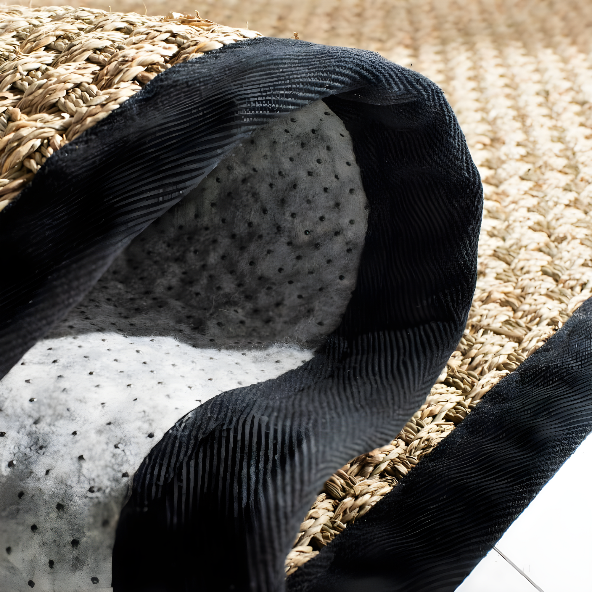 Natural Fiber NF114 Power Loomed Indoor Accent Rug - Natural/Black - 3'x5' - Safavieh.