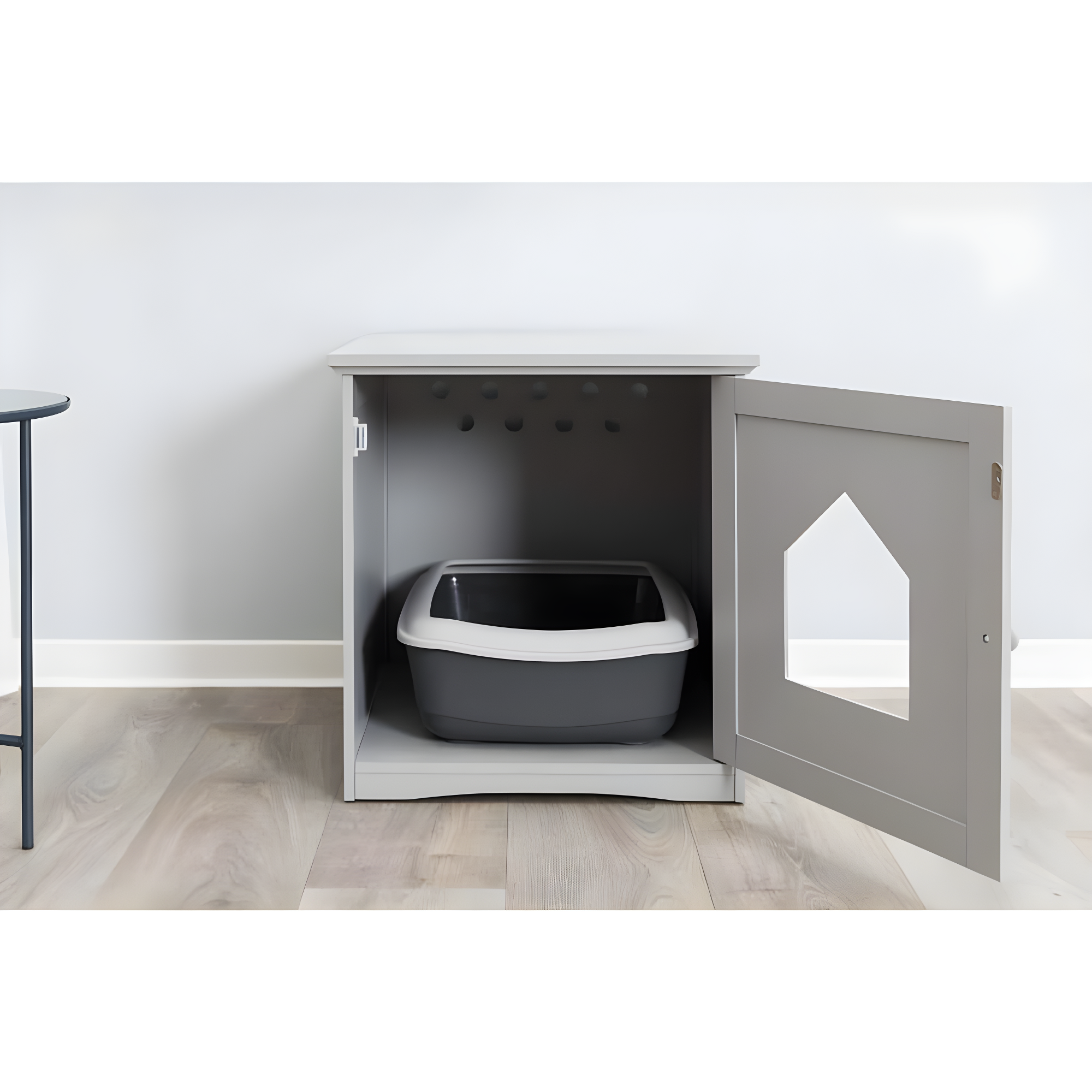 TRIXIE Small Cat Litter Box Enclosure Hide Litter Indoor Cat Home Cat Furniture Accent Table