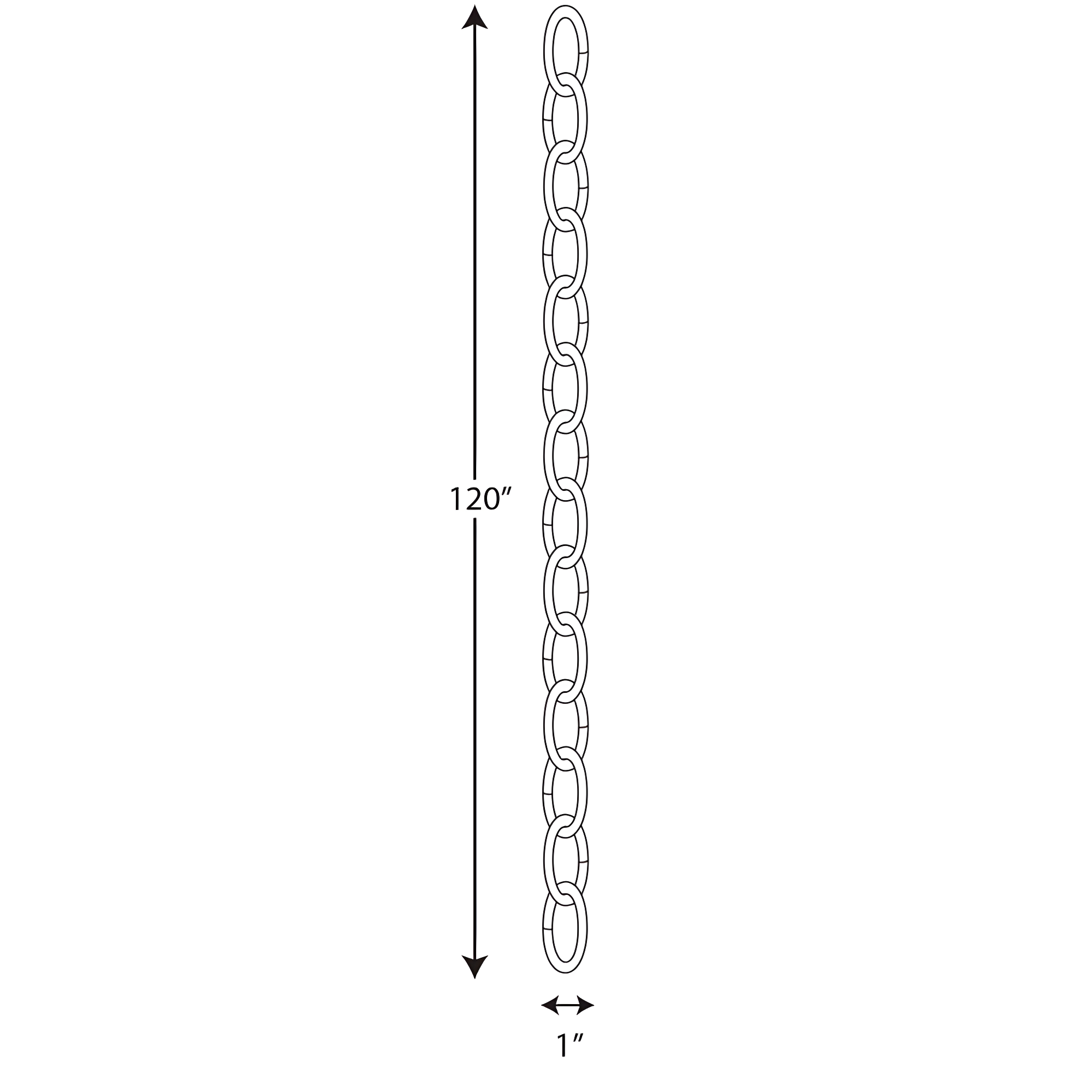 10' of 9 Gauge Chain