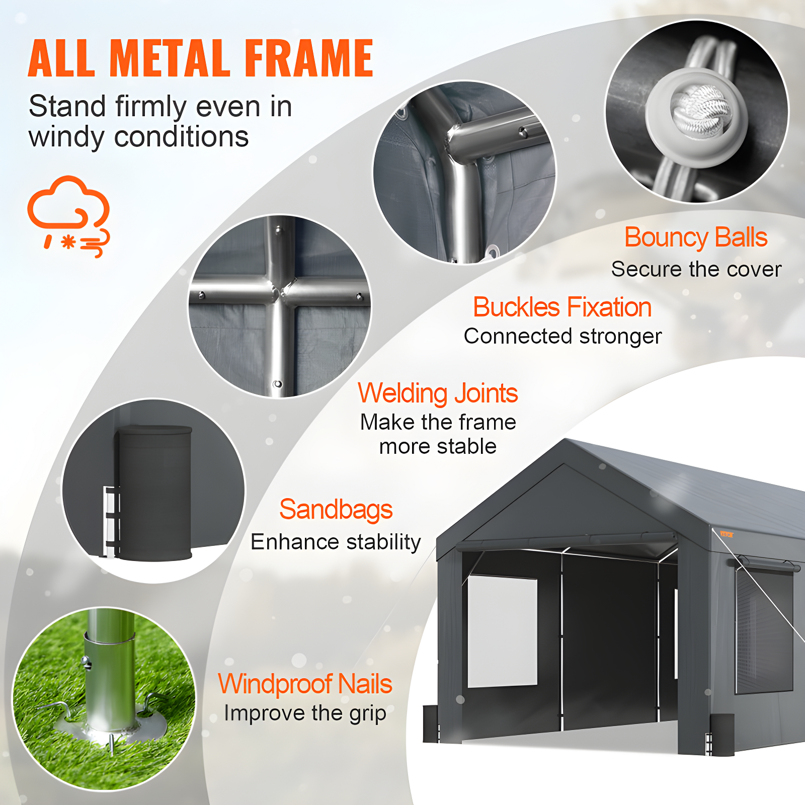 VEVOR Steel Carport