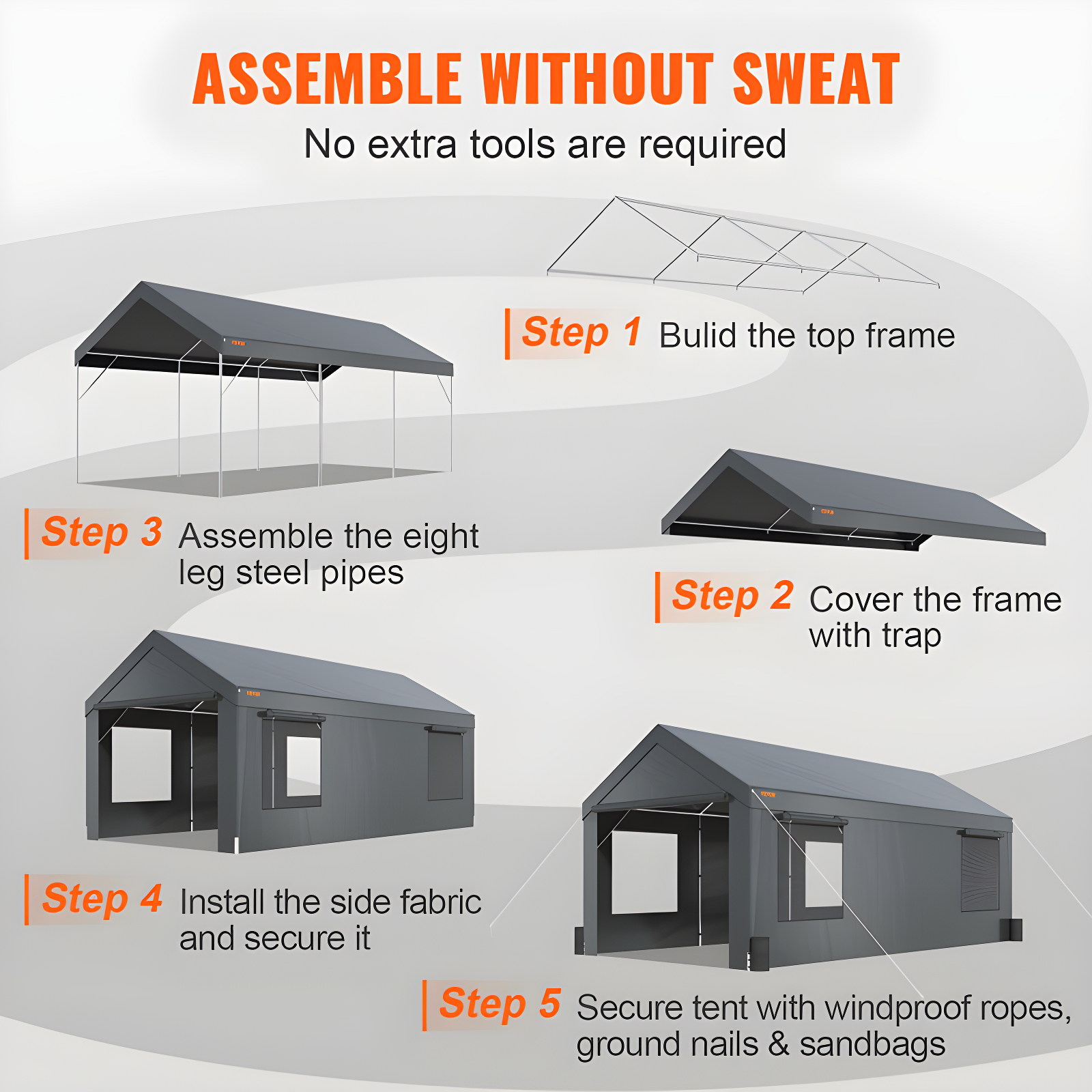 VEVOR Steel Carport