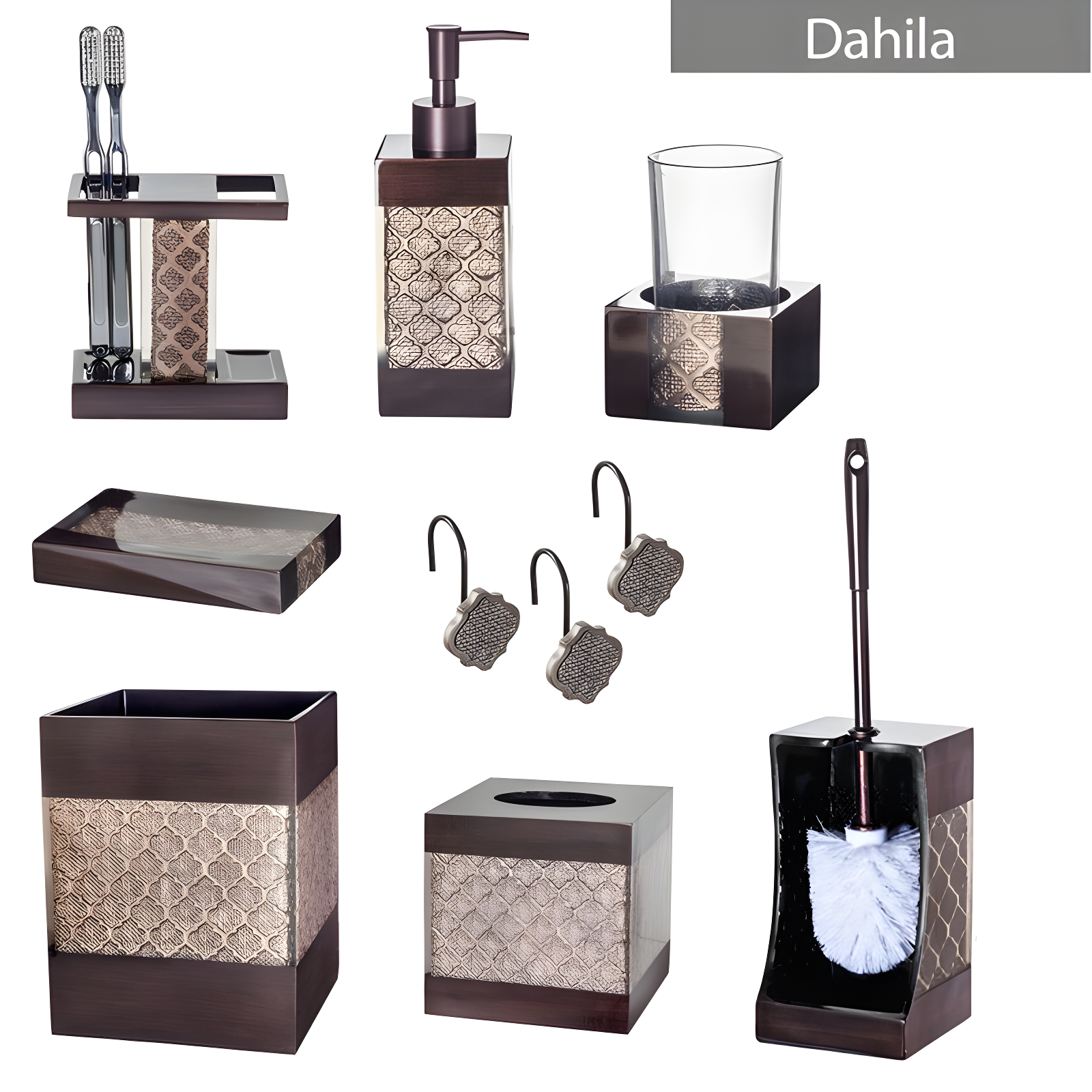 Creative Scents Dahlia Free Standing Toilet Brush and Holder