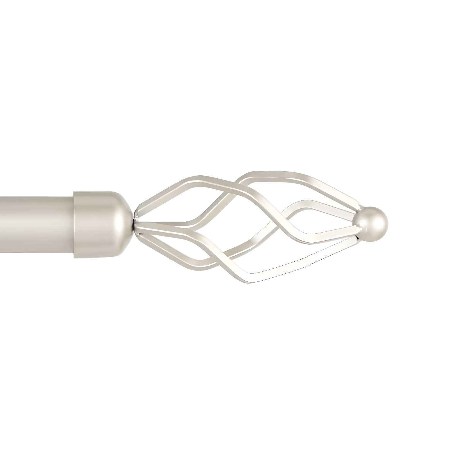 Amalgamated Textiles Exclusive Home Lancelot 1" Window Curtain Rod and Finial Set, Adjustable