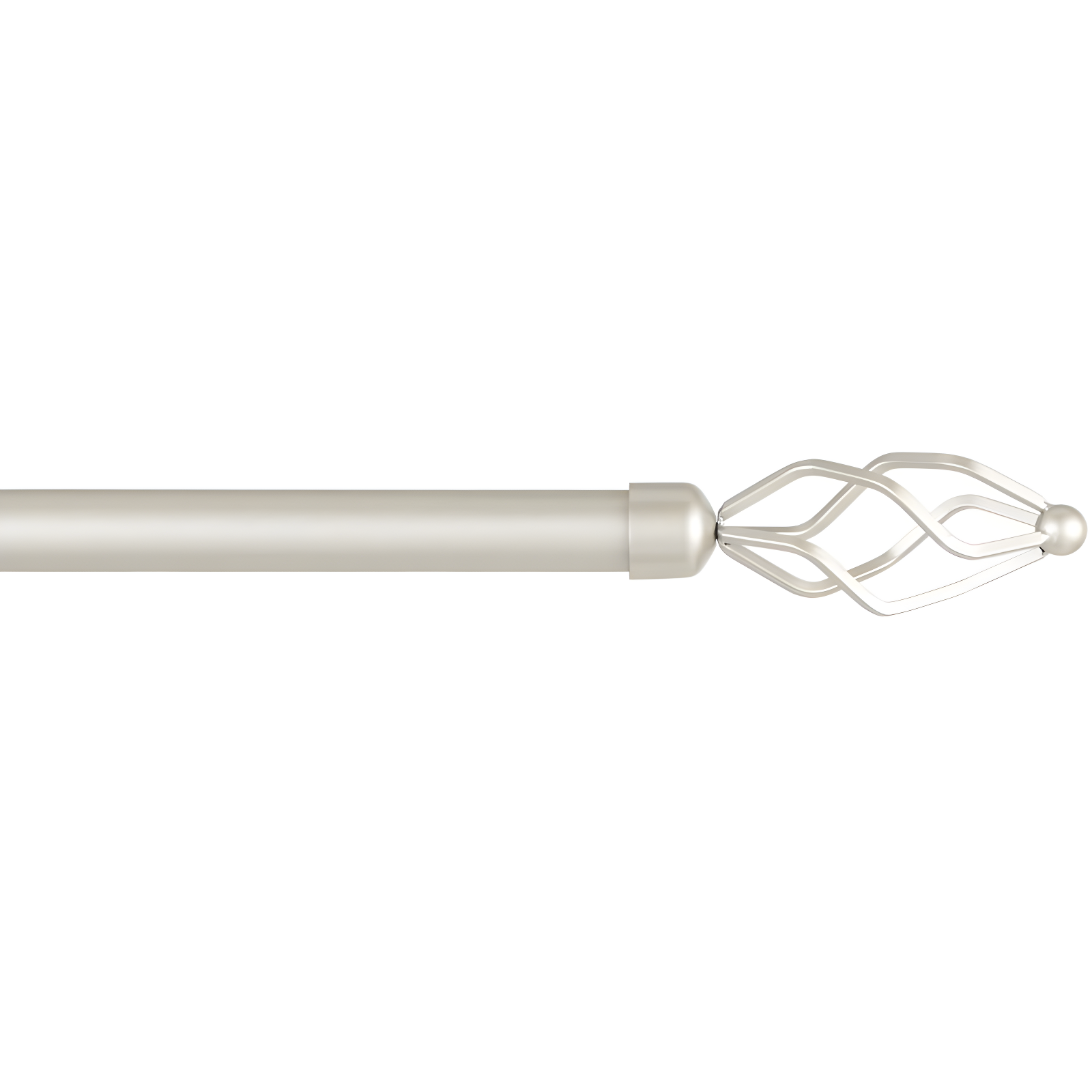 Amalgamated Textiles Exclusive Home Lancelot 1" Window Curtain Rod and Finial Set, Adjustable