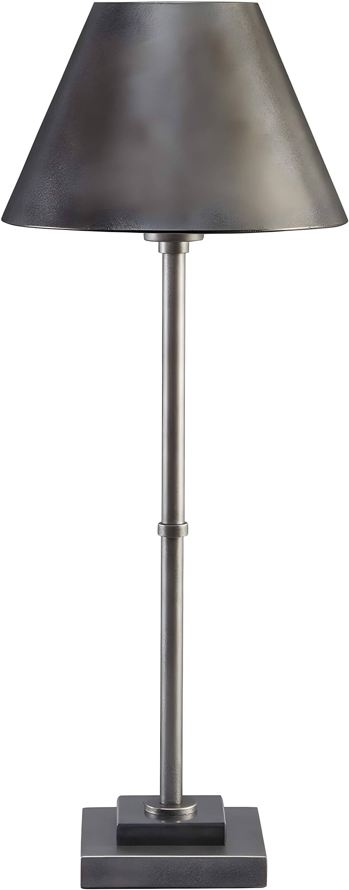 26.38" Belldunn Antique Pewter Metal Table Lamp - Signature Design by Ashley: Marble Base, UL Listed, Empire Shade
