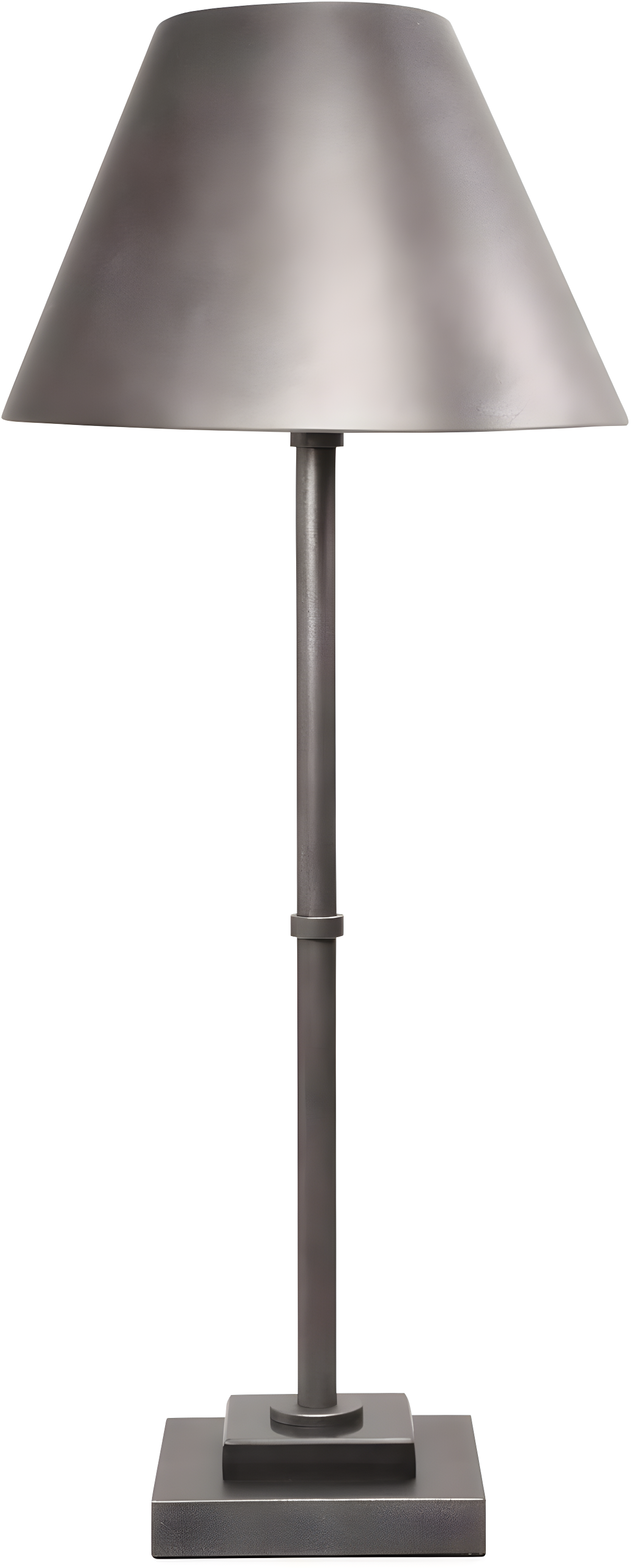 26.38" Belldunn Antique Pewter Metal Table Lamp - Signature Design by Ashley: Marble Base, UL Listed, Empire Shade