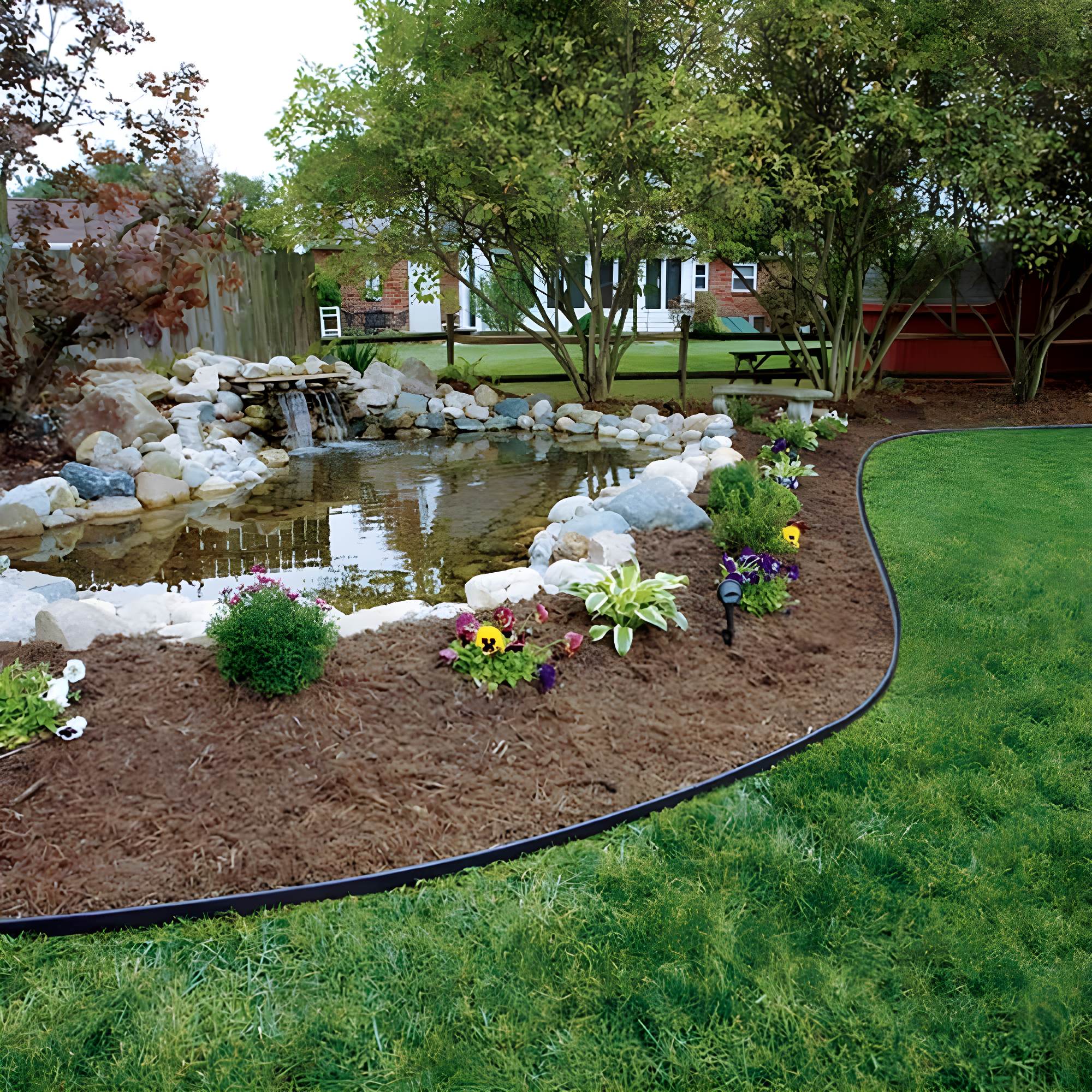 Vigoro 8” x 720" Black Nylon Garden Border Edging (18 Count)